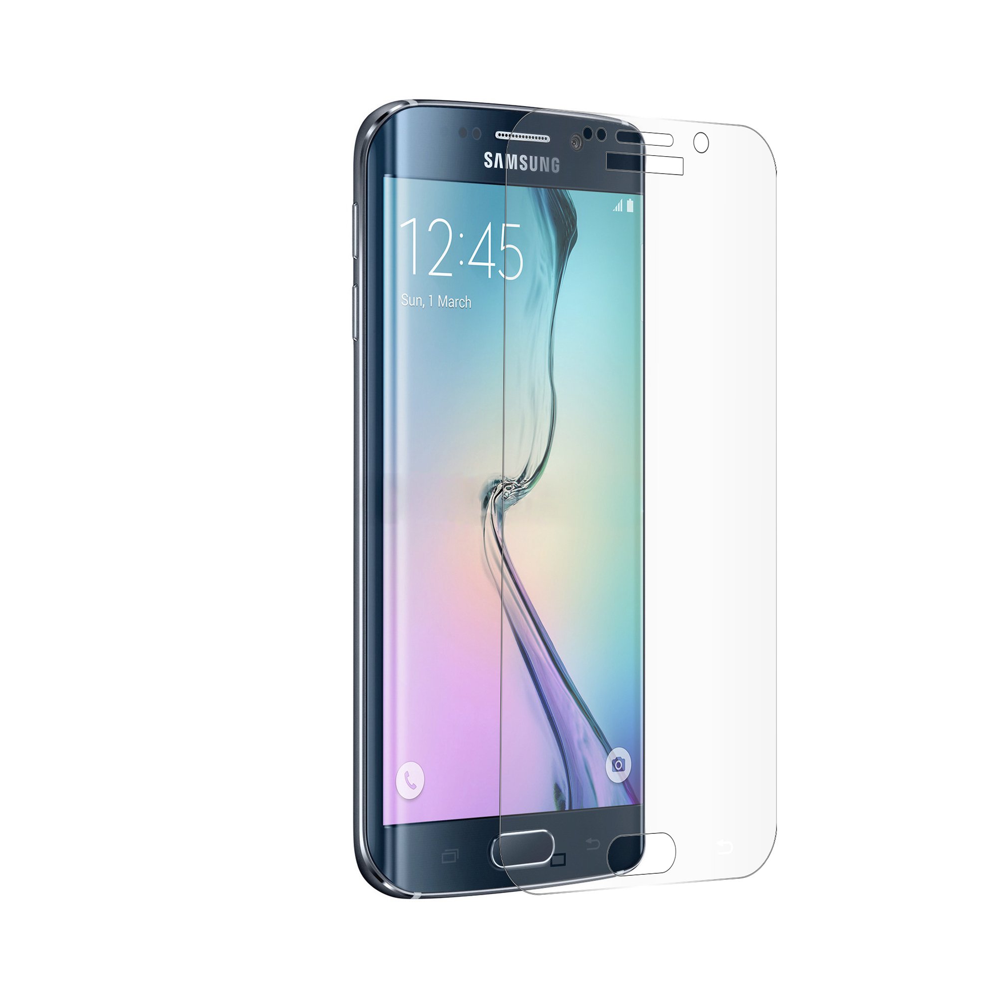 **BoxWave ClearTouch Glass Curve 9H Tempered Glass Screen Protector for Samsung Galaxy S6 Edge Plus - Crystal Clear, Anti-Scratch & Bubble-Free - Perfect for Daily Use & Gaming**