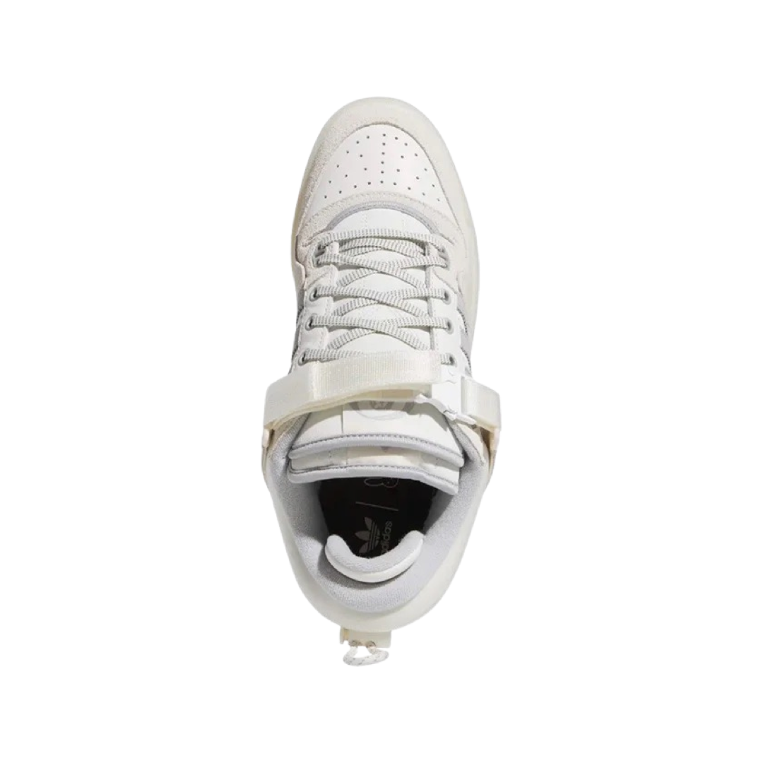 Adidas x Bad Bunny Forum Low White Sneakers for Men - Stylish Streetwear Shoes for Casual Wear & Fashion Outfits