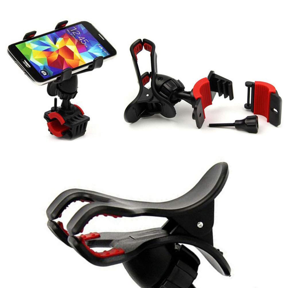 Hemobllo 360° Rotating Bike Phone Mount - Universal Silicone Holder for Smartphones - Compatible with Road, Mountain & Motorcycle Bikes - Perfect for GPS Navigation & Outdoor Cycling Adventures
