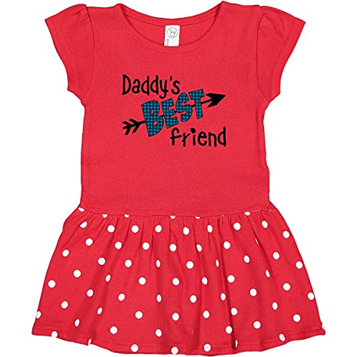 Inktastic Daddy's Best Friend Arrow & Plaid Letters Toddler Dress - Perfect for Family Gatherings & Casual Outings