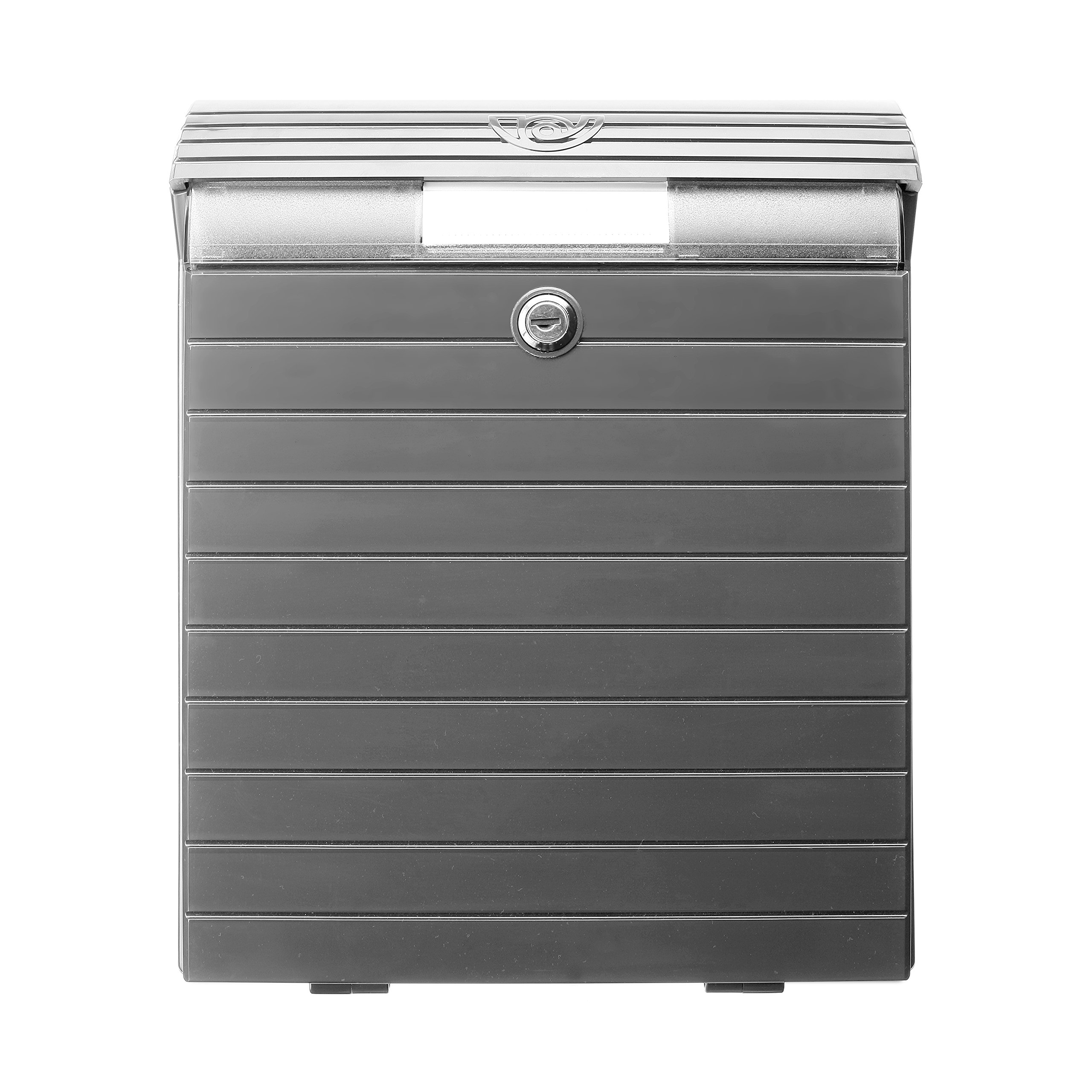Large Outdoor Mailbox - Waterproof & Durable Anthracite Grey Post Box with High Capacity for Newspapers & Magazines - Perfect for Homes, Apartments & Offices