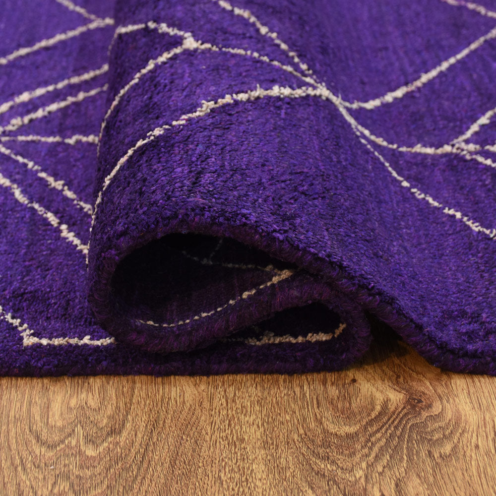 Handmade Prism Hand Knotted Rug - Premium Wool Area Rug for Living Room, Bedroom & Dining Room - Stylish & Durable Home Decor