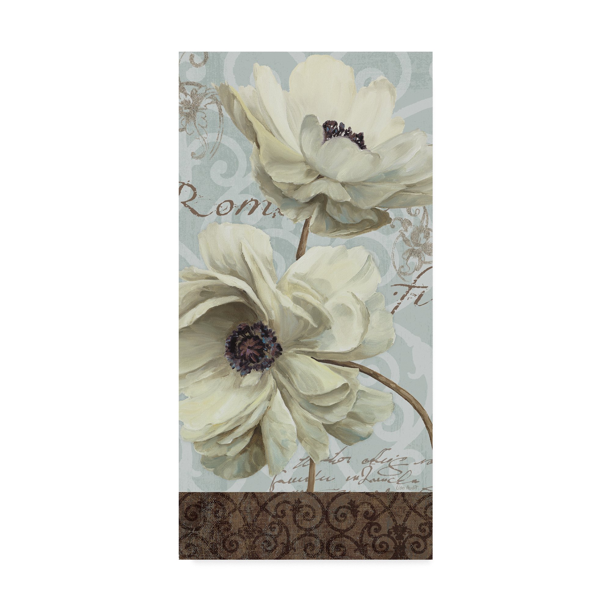 Blue Summer V by Lisa Audit - 24x47 Inch Wall Art Canvas Print - Perfect for Living Room, Bedroom & Office Decor