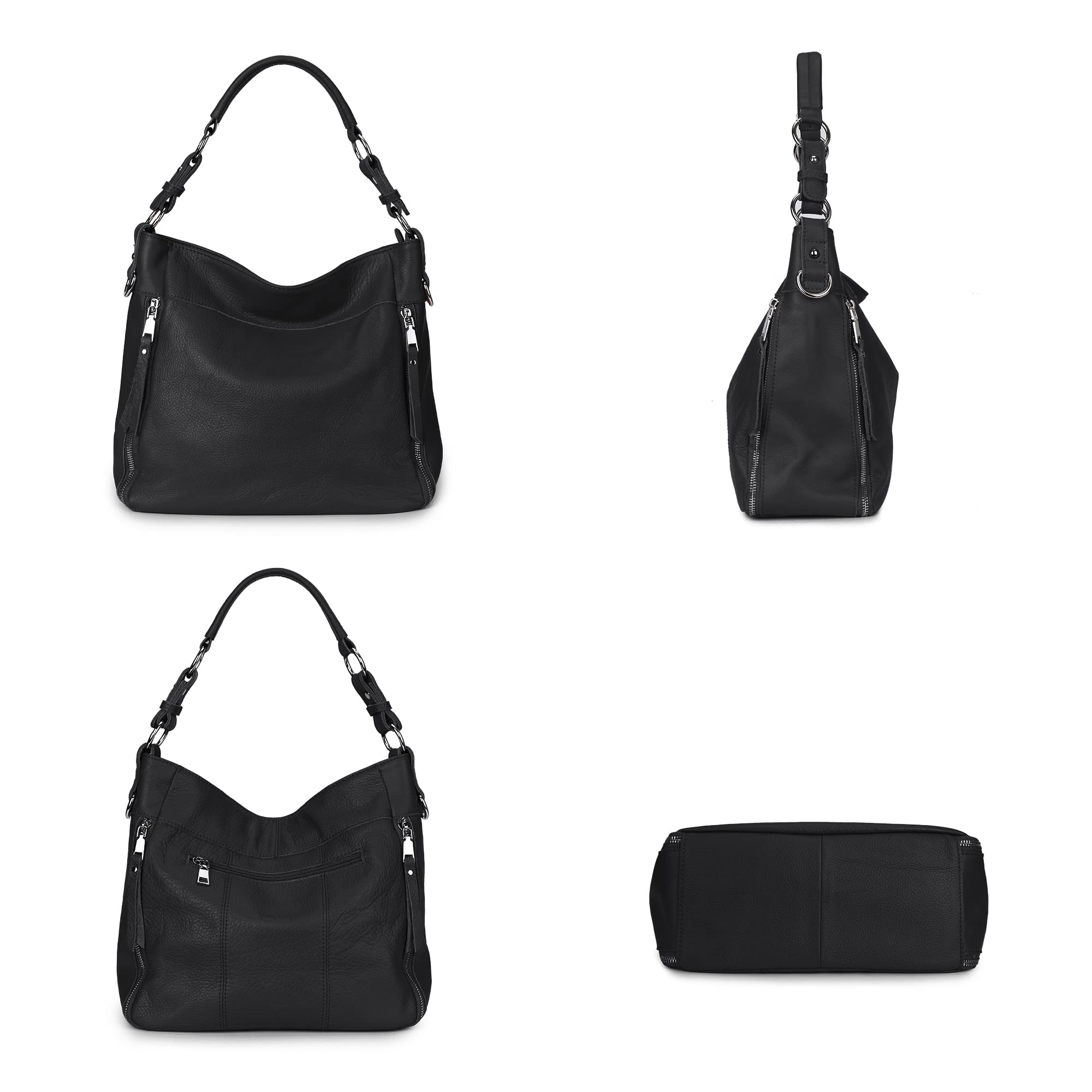 YALUXE Genuine Leather Shoulder Bags for Women - Stylish Hobo Handbags & Crossbody Purses - Perfect for Work, Travel & Everyday Use