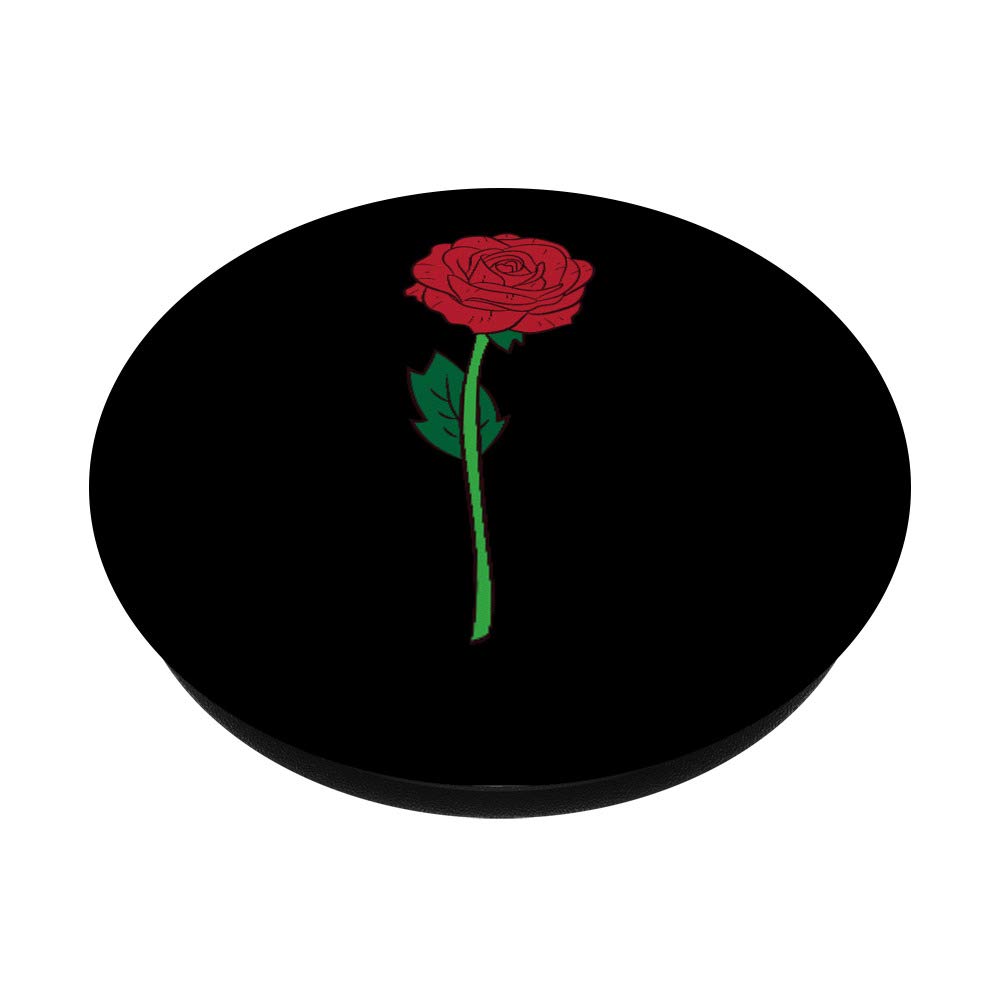Red Rose PopSockets Swappable PopGrip - Cute Flower Gardening Phone Grip for iPhone & Android - Perfect for Valentine's Day Gifts, Everyday Use & Phone Protection