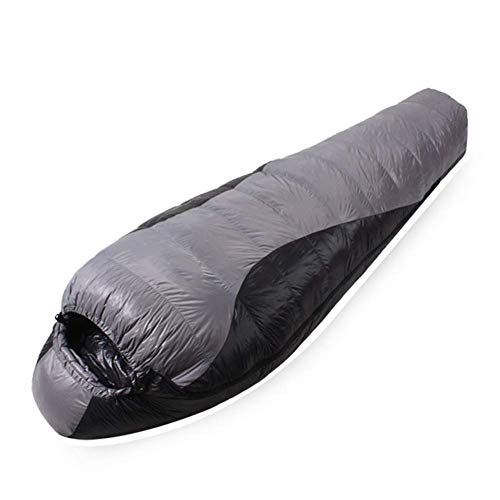 4-Season Warm & Thick Sleeping Bag with Two-Way Zipper & Elastic Hood - Perfect for Camping, Hiking, Backpacking & Outdoor Adventures