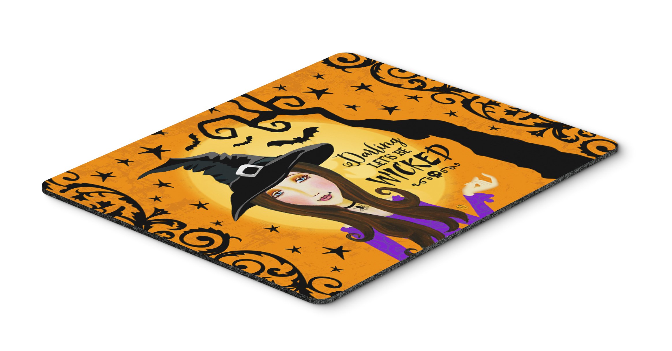 Halloween Wicked Witch Mouse Pad - Large Washable Desk Mat for Home Office, Gaming & Computers | Non-Slip Trivet & Hot Pad | Caroline's Treasures VHA3019MP | Perfect for Halloween Decor & Workspace Setup