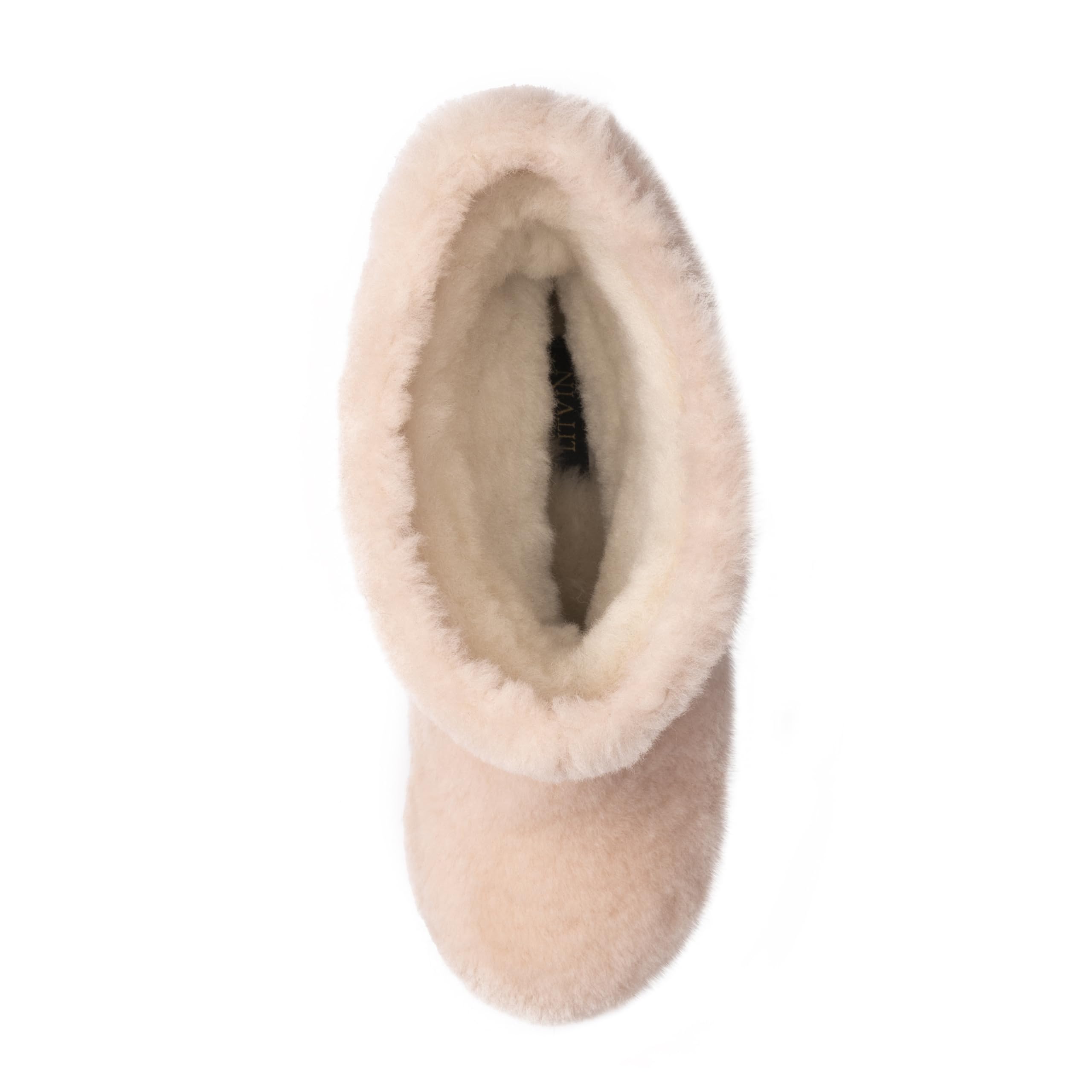 LITVIN Handmade Pale Pink Sheepskin Women's Winter Fur Boots - Cozy Eskimo Snow Boots for Women - Perfect Gift for Her - Ideal for Cold Weather, Snow Days & Outdoor Adventures