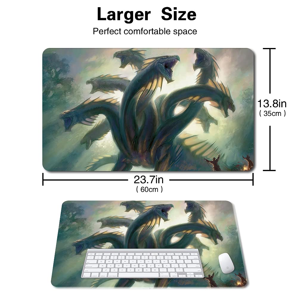Premium 60x35 cm TCG Playmat - Non-Slip Game Mat for MTG, CCG, RPG Trading Card Games | Khalni Hydra Design | Perfect for Magic: The Gathering, Yu-Gi-Oh!, Pokemon & Tabletop Gaming Sessions