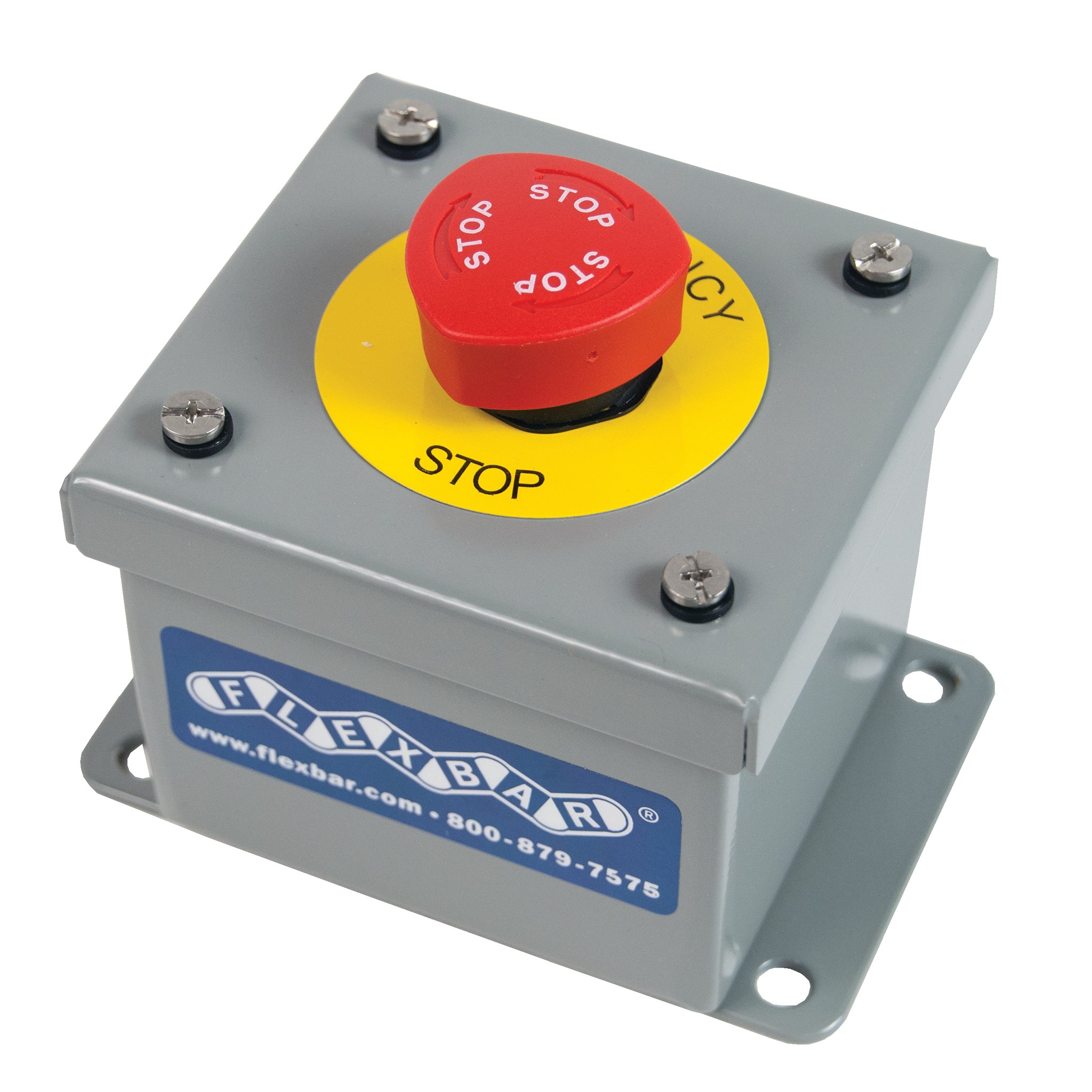 Emergency Stop Button - Plastic or Metal Enclosure for Industrial Machinery Safety | Factory Equipment & Automation Control Use