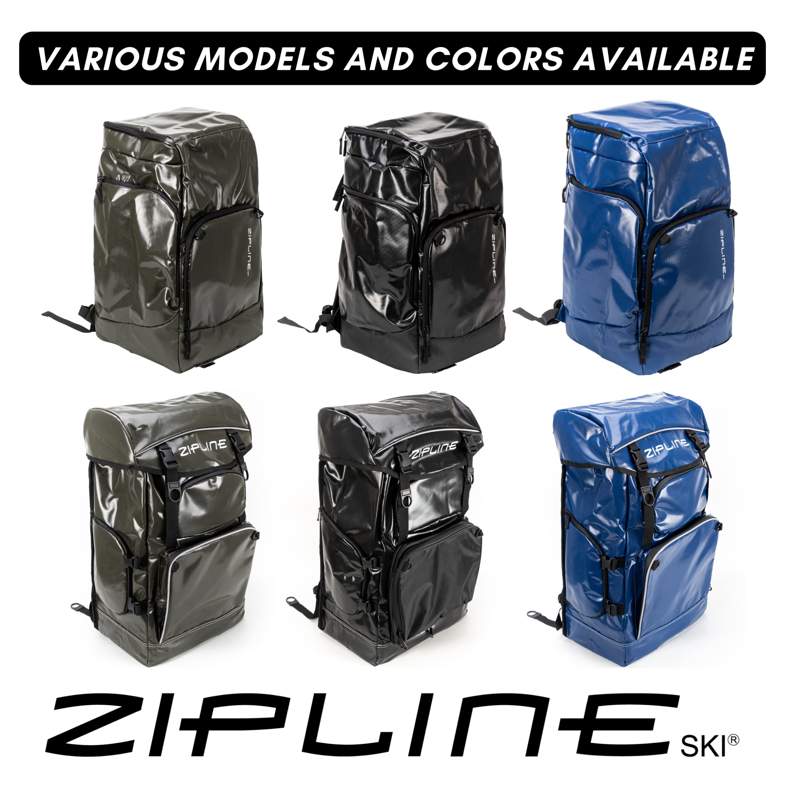 Zipline World Cup Ski Boot Backpack – Professional Snowboarding Gear Bag for Air Travel – Waterproof Ski Boot Storage Bag – Ideal for Skiing, Snowboarding & Winter Sports Travel Accessories