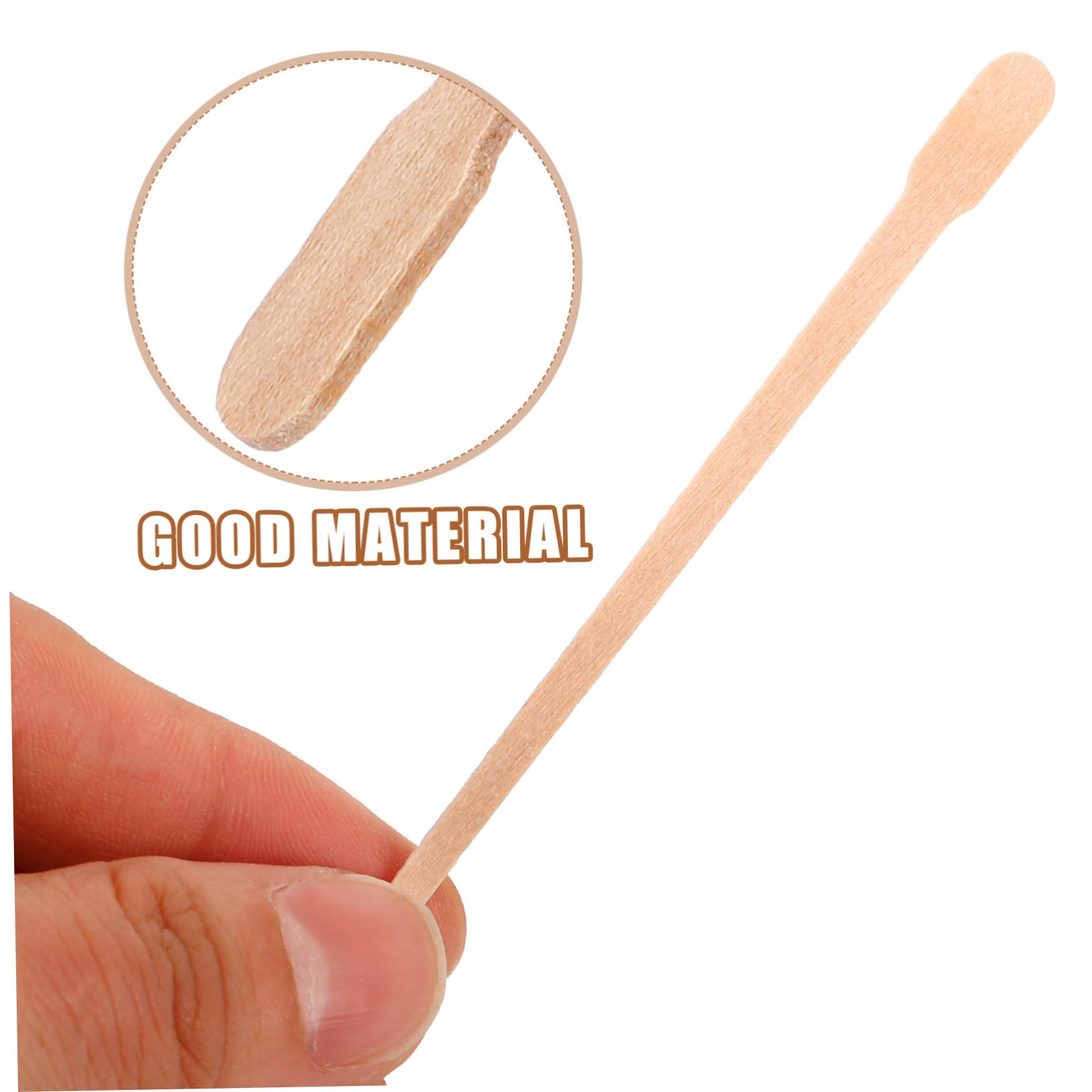 iPetboom 100pcs Disposable Hair Removal Wax Sticks - Body Waxing Kit for Eyebrows, Face & Bikini Area - Wooden Wax Applicators for Smooth Skin at Home & Salon Use