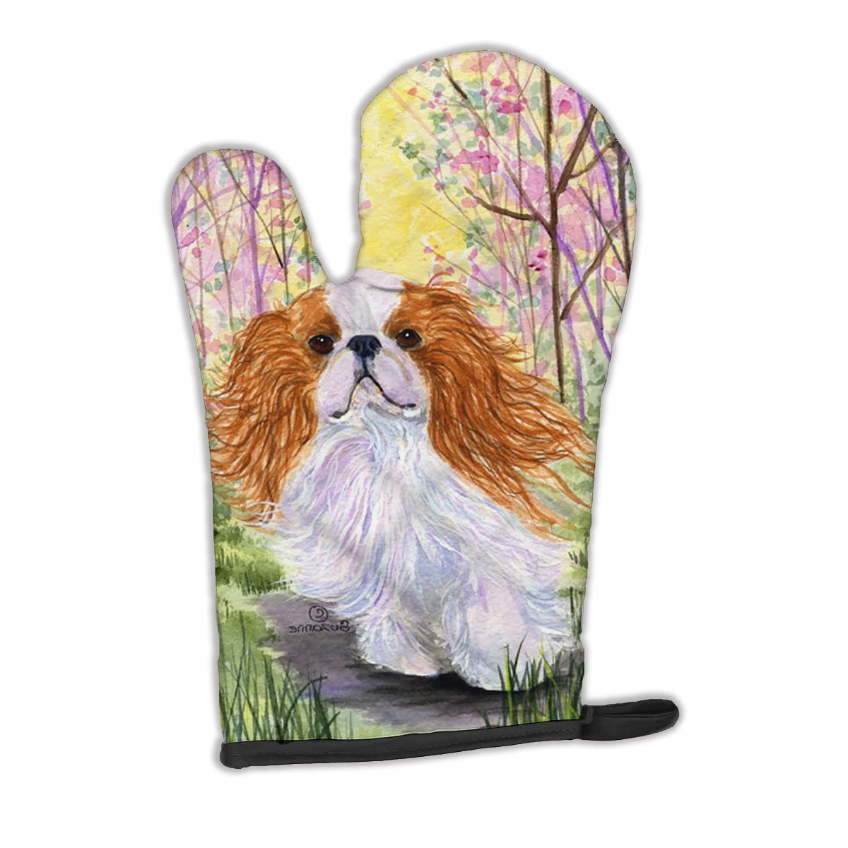 English Toy Spaniel Oven Mitt - Heat Resistant Thick Kitchen Glove for Hot Pans & Baking | Caroline's Treasures SS8613OVMT | Perfect for Cooking, Baking & Grilling Protection