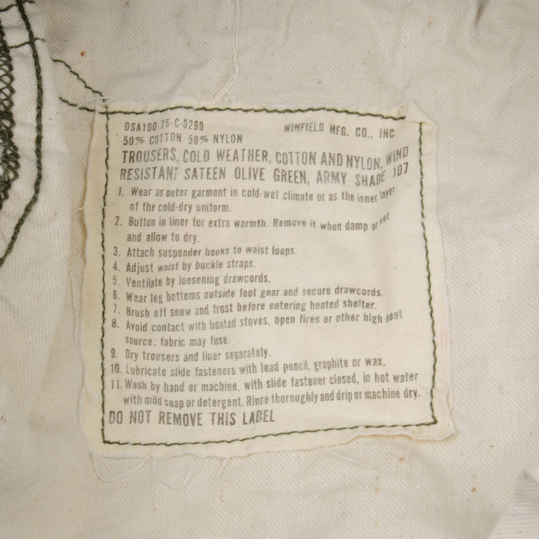 Vintage US Army Field Trousers Pants - Medium Long 34x32 - Authentic M65 Vietnam War Era Military Pants (1965-1975) - Perfect for Reenactments, Outdoor Adventures & Vintage Fashion