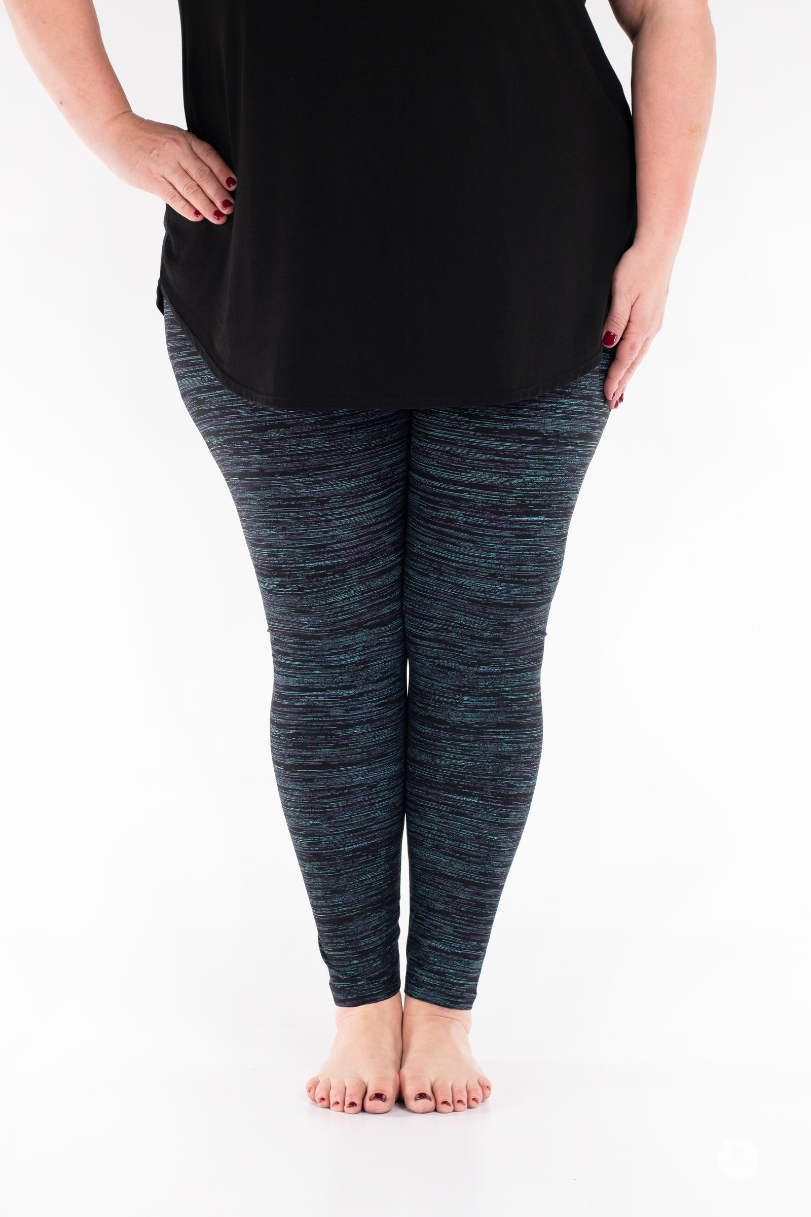 Arcade Opal Patterned Leggings for Women - High Waisted Yoga Pants with Unique Print - Perfect for Workout, Gym, Running & Casual Wear