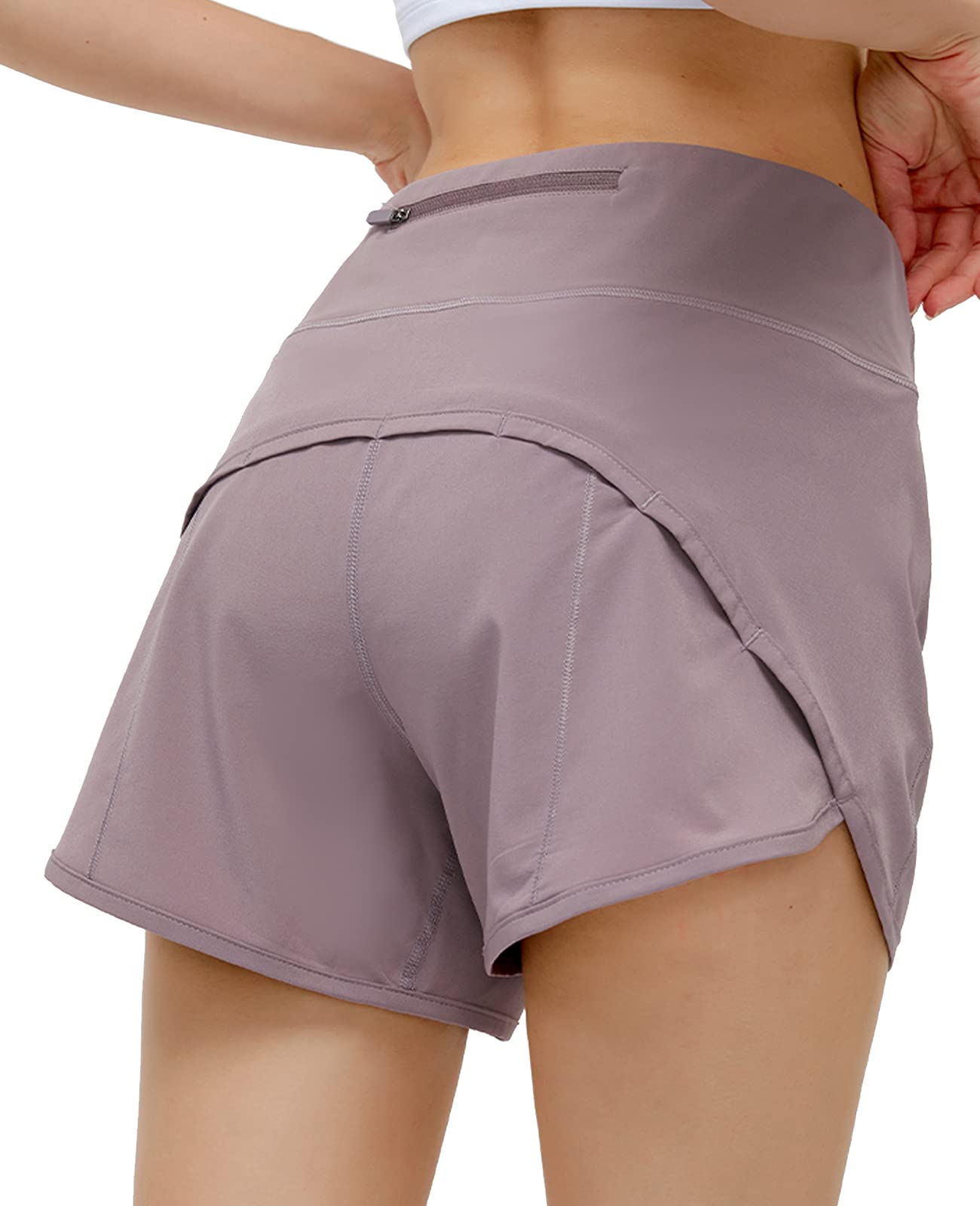 Zerlar Women's Yoga Shorts - High Waisted Athletic Running Workout Shorts with Pockets | Comfortable Stretchy Gym & Travel Casual Shorts for Yoga, Pilates, Jogging & Daily Wear