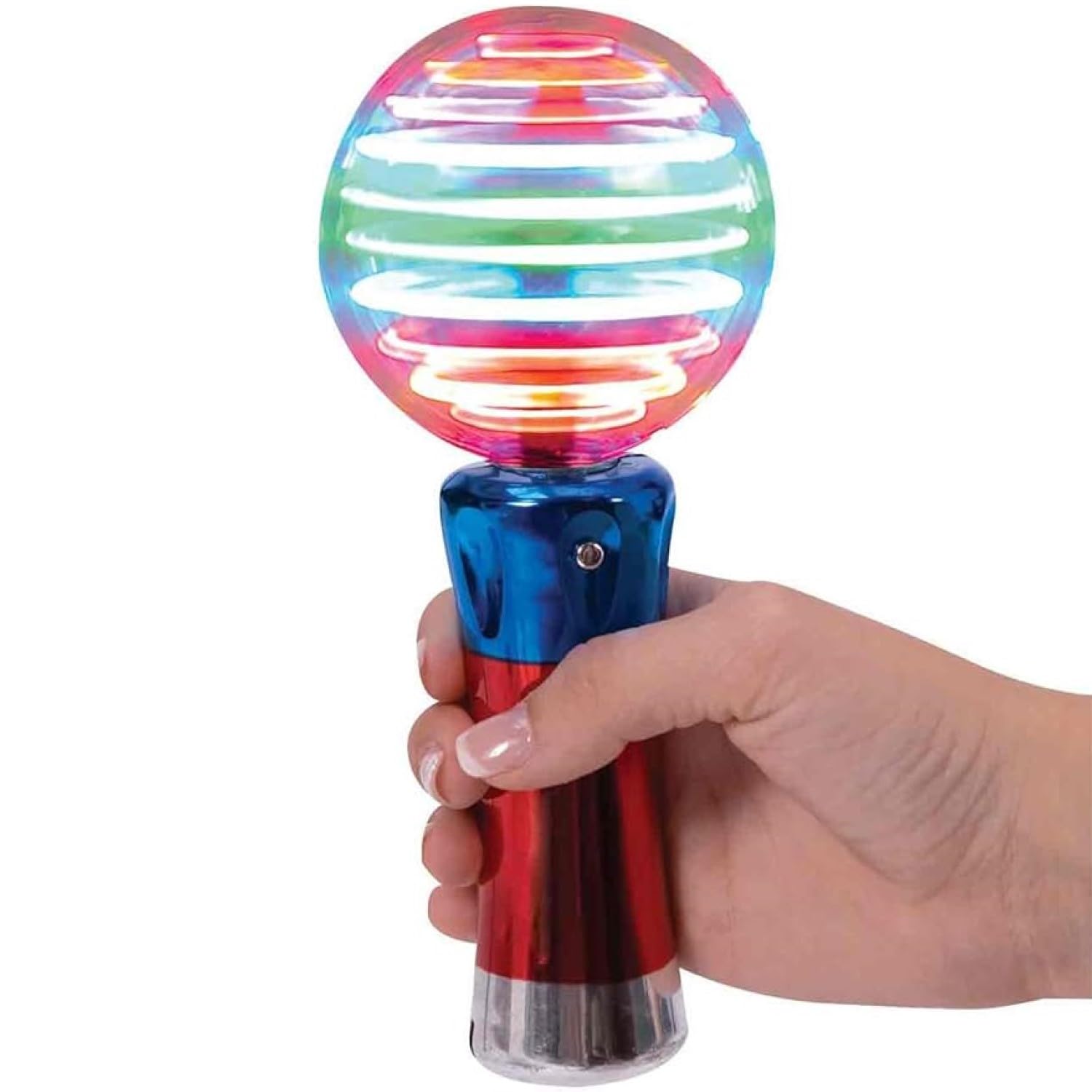 30-Pack LED Flashing Spinner Wand - Meteor Storm Magic Ball with Changing Light Patterns, Sensory Toy for Kids, Party Favors, Special Needs, Autism Therapy - Perfect for Birthday Parties, Nighttime Play & Stress Relief