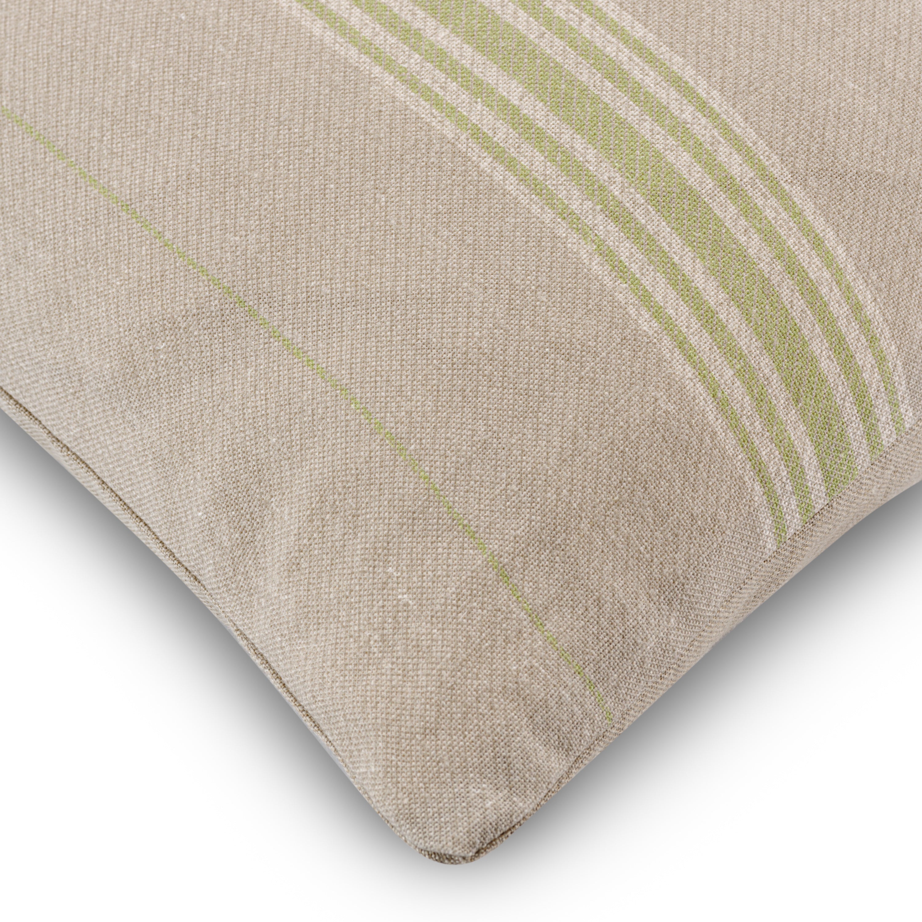 Premium Vallon Striped Apple Linen Cushion Cover - 55x32cm (21.6x12.6 inches) - Decorative Throw Pillow for Sofa, Bed, Living Room & Home Decor