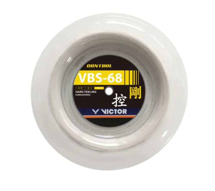 Victor VBS 68 Control Badminton String Reel - 200 Meter Professional Badminton Racket String for Enhanced Power and Durability | Perfect for Tournament Play & Training Sessions