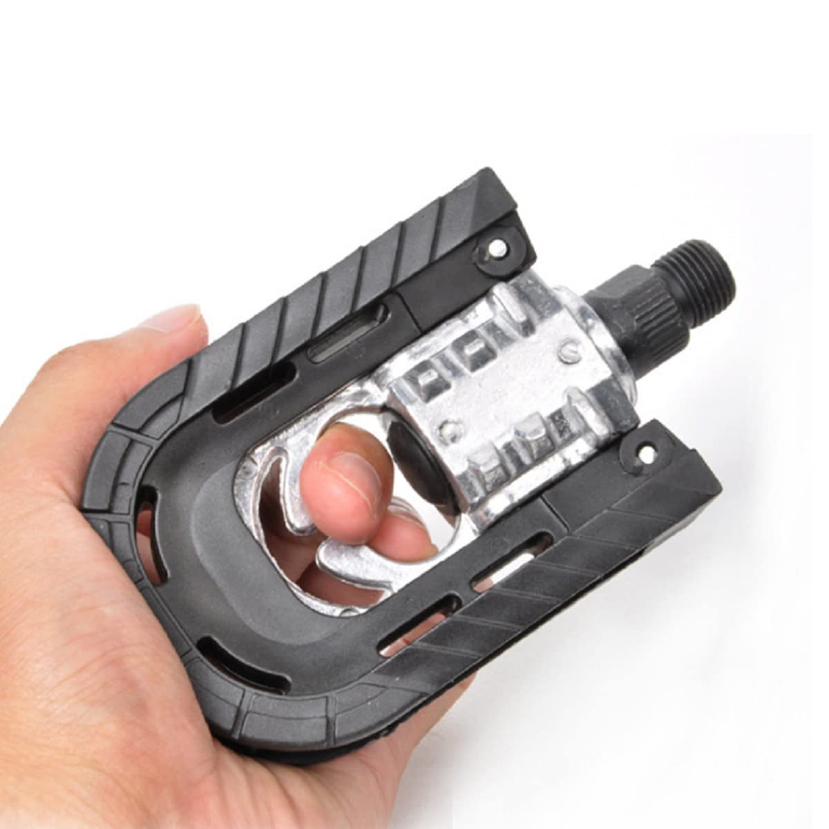 9/16 Inch Universal Folding Bike Pedals - Non-Slip Aluminum Alloy Bicycle Pedals for Folding Bikes, BMX, Road & Mountain Bikes (1 Pair) - Perfect for Commuting, Urban Riding & Off-Road Adventures