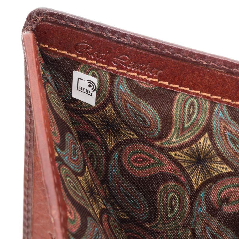Premium Men's Visconti Atelier Burnished Leather Wallet with RFID Blocking & Tap 'n' Go Technology - Burnish Tan Arthur AT-60 - Ideal for Business, Travel & Everyday Use