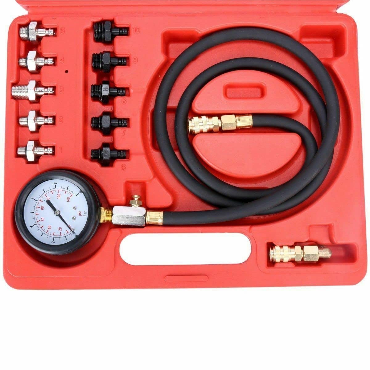 Professional Engine Oil Pressure Test Kit - Car Diagnostic Tool for Low Oil Warning & Engine Maintenance | Perfect for Mechanics, DIY Auto Repair & Garage Use