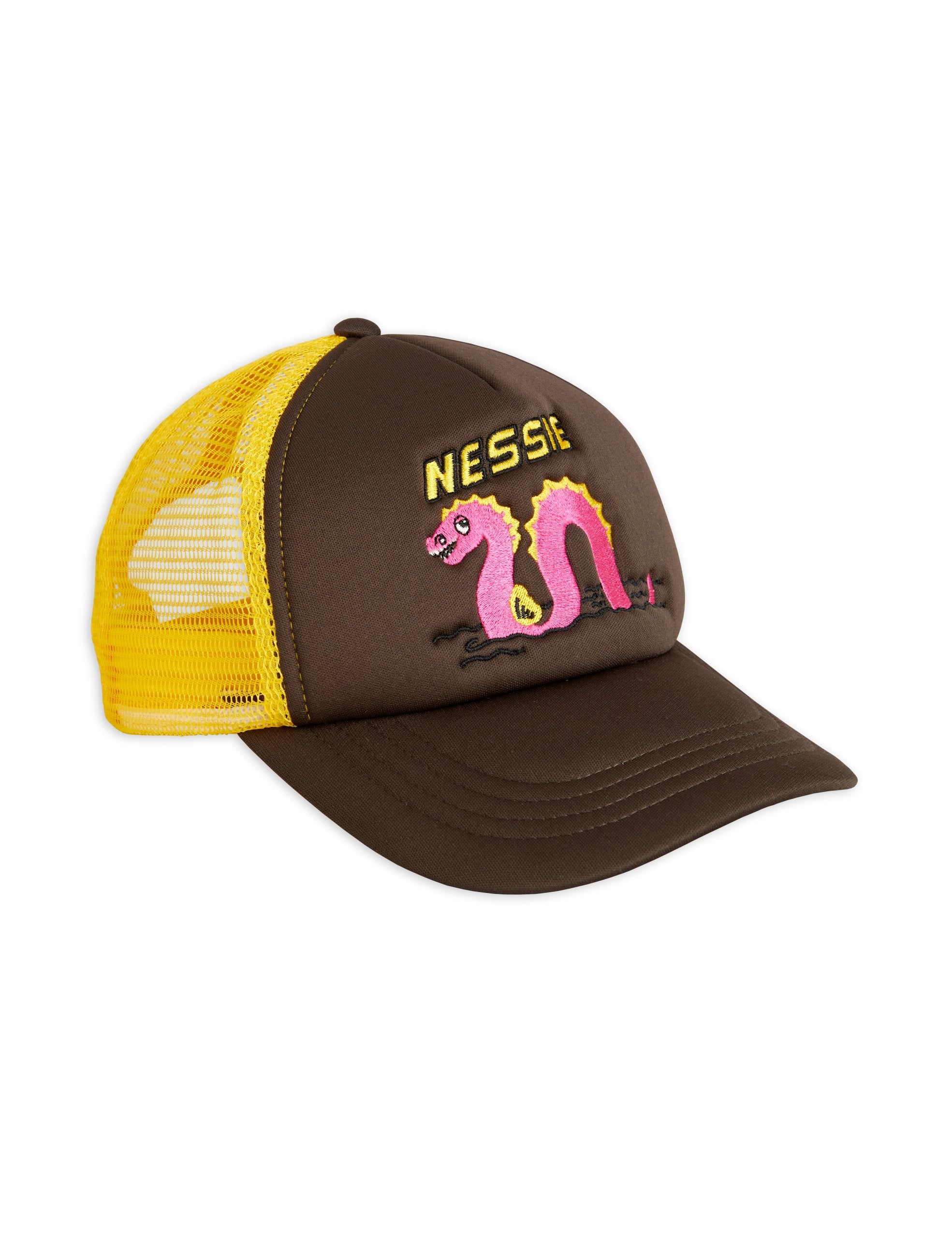 Mini Rodini Nessie Trucker Cap for Kids - Cute Dinosaur Design Adjustable Sun Hat for Outdoor Play, Beach & Summer Adventures