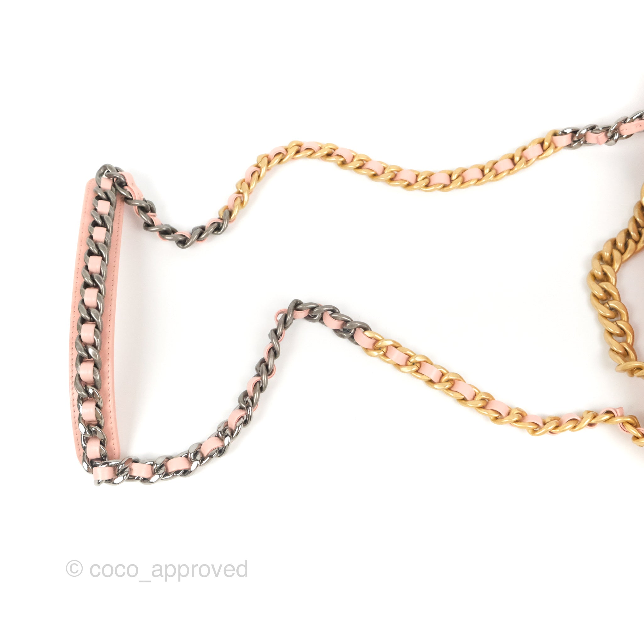 Chanel 19 Small Handbag in Blush Pink Goatskin Leather with Mixed Hardware - Perfect for Everyday Luxury & Special Occasions