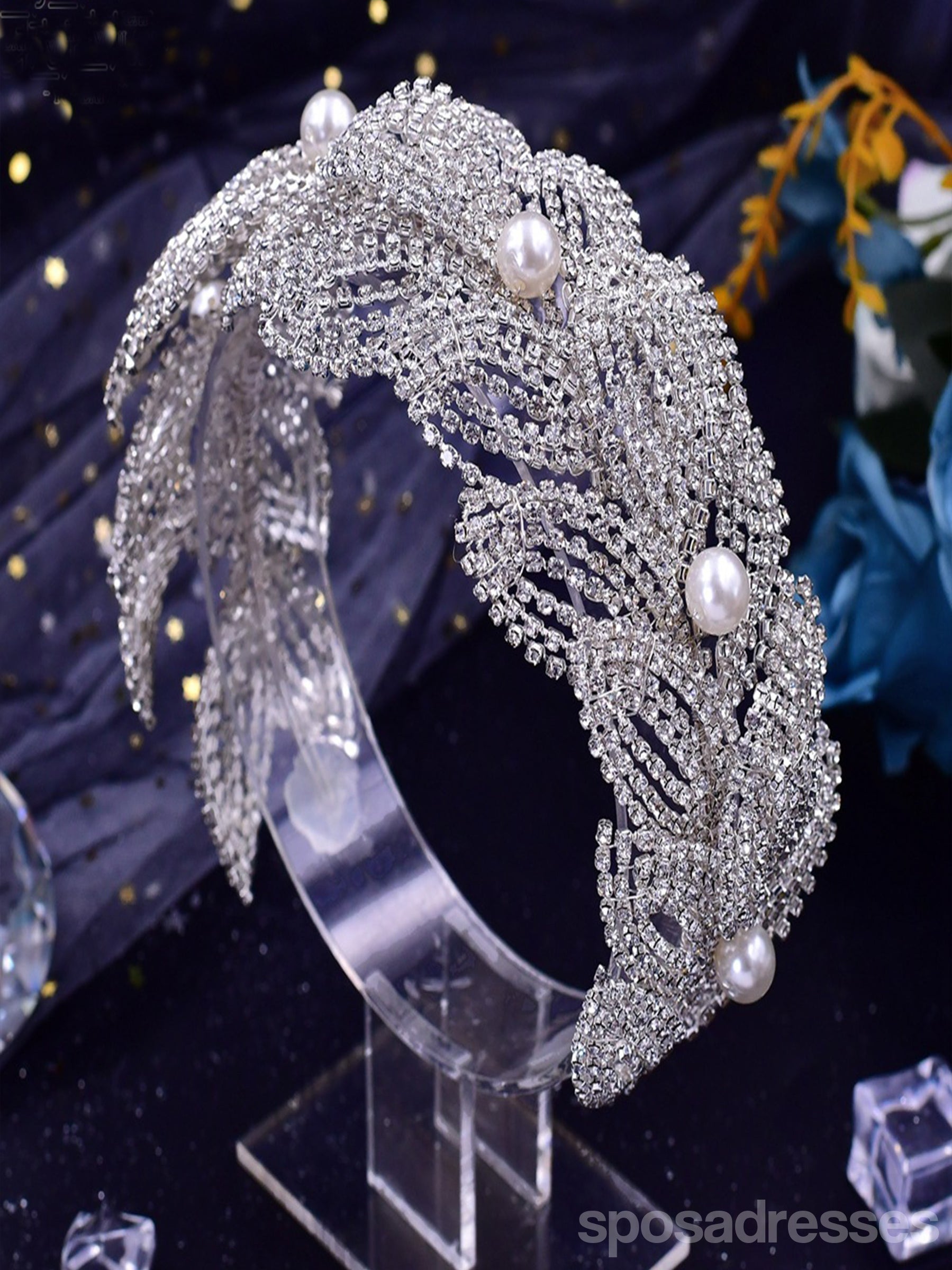 Elegant Simple Handmade Beaded Headband for Women - Boho Hair Accessories for Parties, Weddings & Everyday Style - HP366