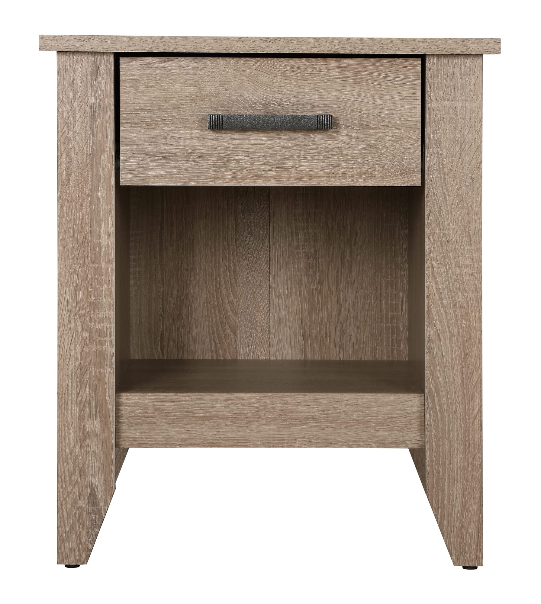 Lennox 1-Drawer Sandalwood Nightstand - 24