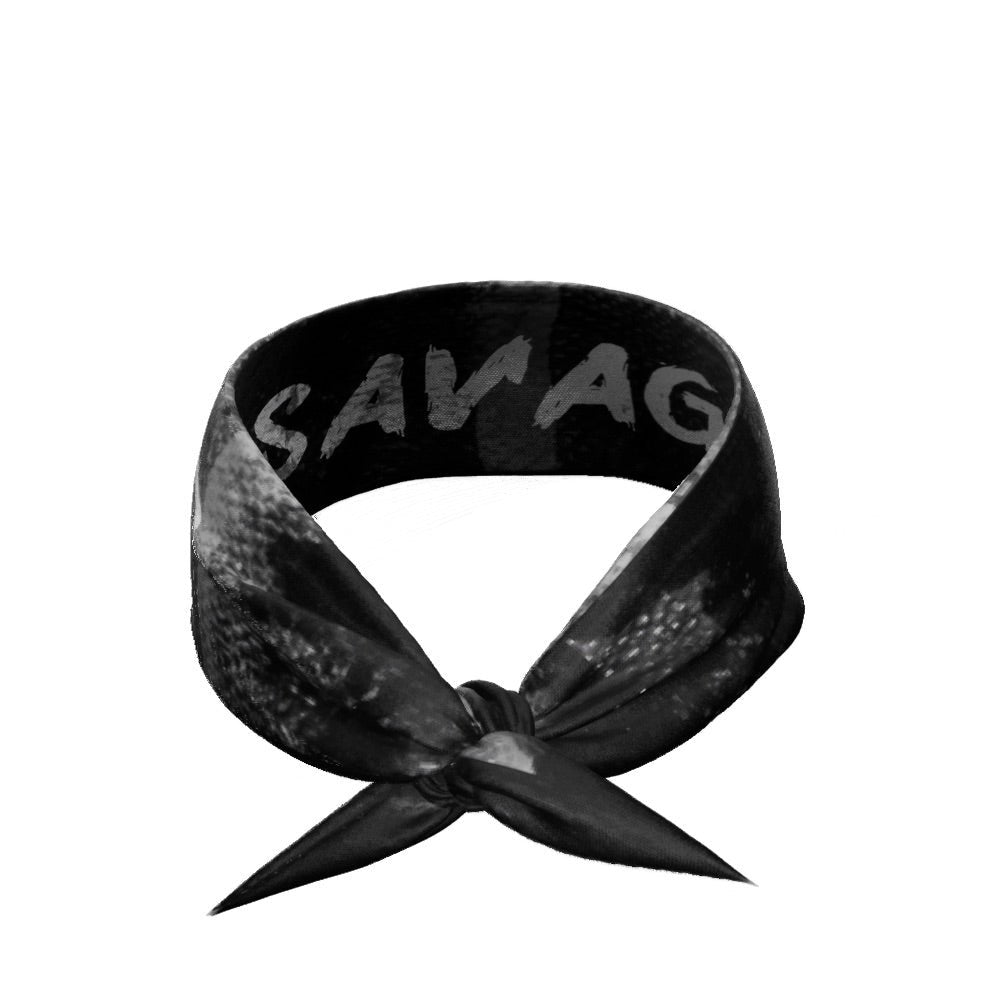 Savage Tie Headband for Women & Men - Stylish Adjustable Hair Accessory for Workouts, Yoga, Sports & Fashion | Soft & Comfortable Head Wrap
