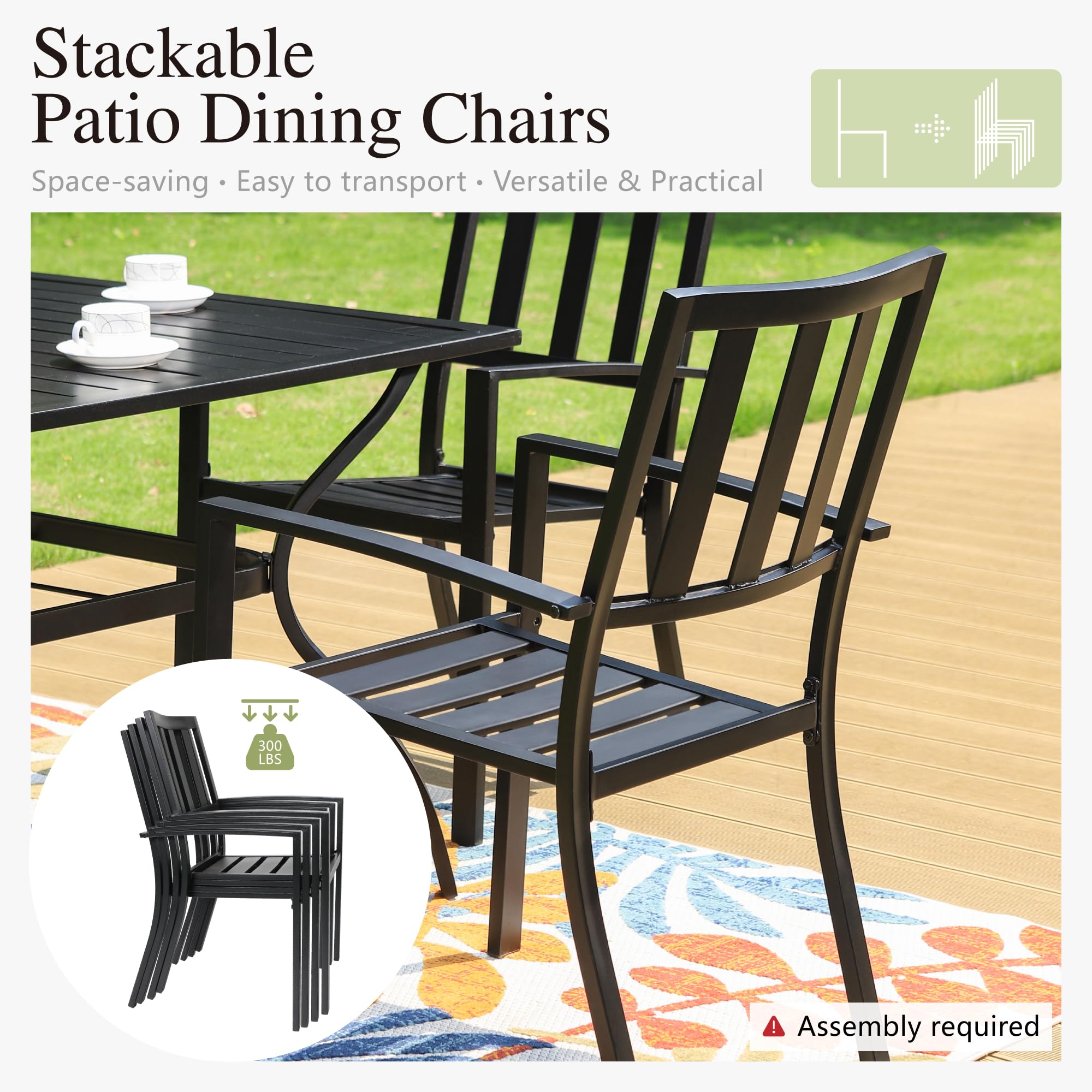PHI VILLA 5-Piece Outdoor Dining Set - 37