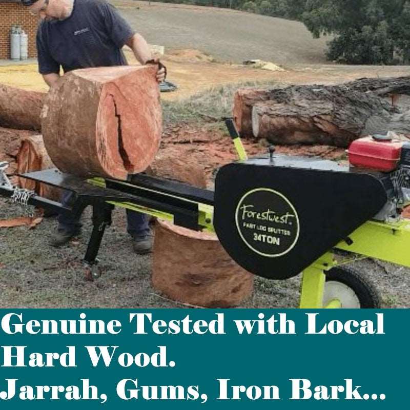 Forestwest 34 Ton Kinetic Log Splitter - 6.5HP Gas Powered Log Splitter BM11038 for Firewood Processing, Landscaping & Home Heating Use