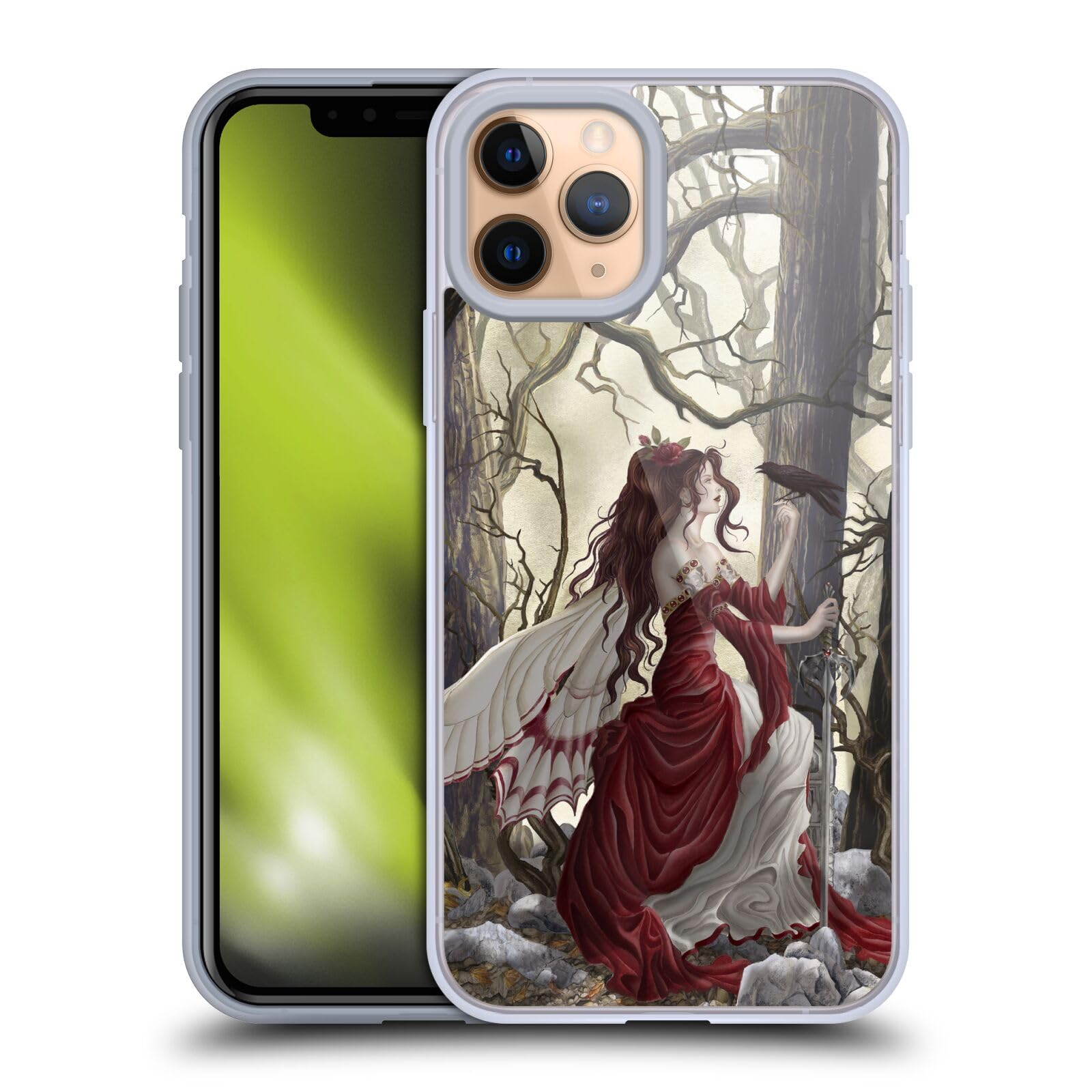 Head Case Designs Nene Thomas Magic Fairy Forest Raven iPhone 11 Pro Case - Officially Licensed Soft Gel Cover for Nature Lovers & Fantasy Fans