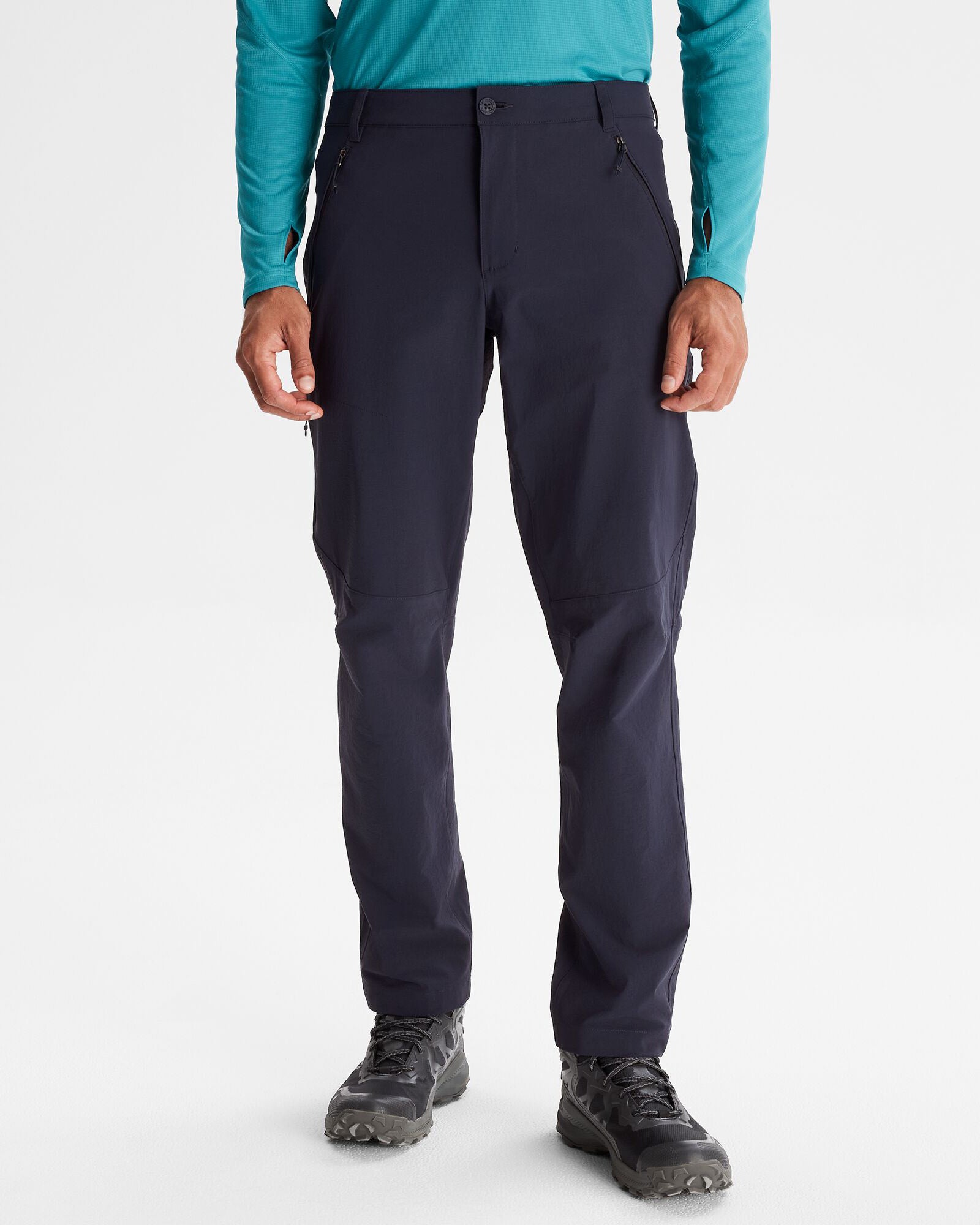 Men's Flinders Pants - Pure Navy Blue Outdoor Hiking & Travel Trousers for Adventure & Casual Wear