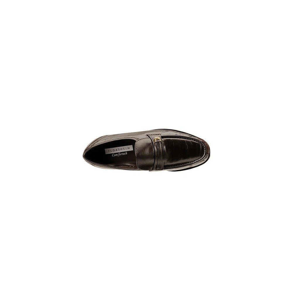 Florsheim Riva Moc-Bit Loafers for Men - Genuine Leather Slip-On Shoes in Brown - Comfortable Casual & Business Dress Shoes for Office, Travel & Everyday Wear