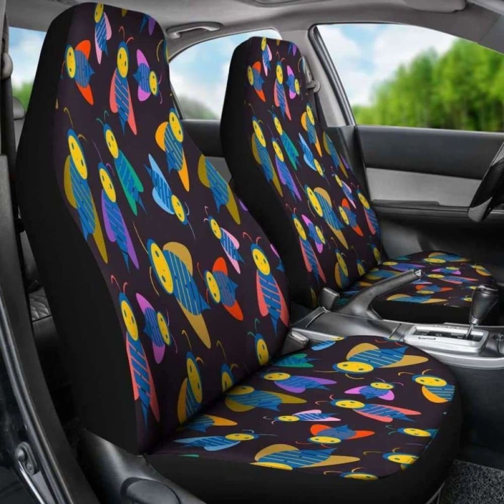 Premium Bees Car Seat Covers - Universal Fit for Cars, Trucks & SUVs - Soft & Durable Protection for Pets, Kids & Daily Use - Easy to Install & Machine Washable - Perfect for Road Trips, Commuting & Family Outings