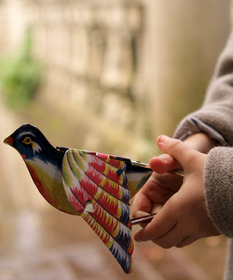 Whistling Tin Bird - Handmade Metal Bird Whistle Toy for Kids & Collectors - Perfect for Outdoor Play, Gifts & Home Decor