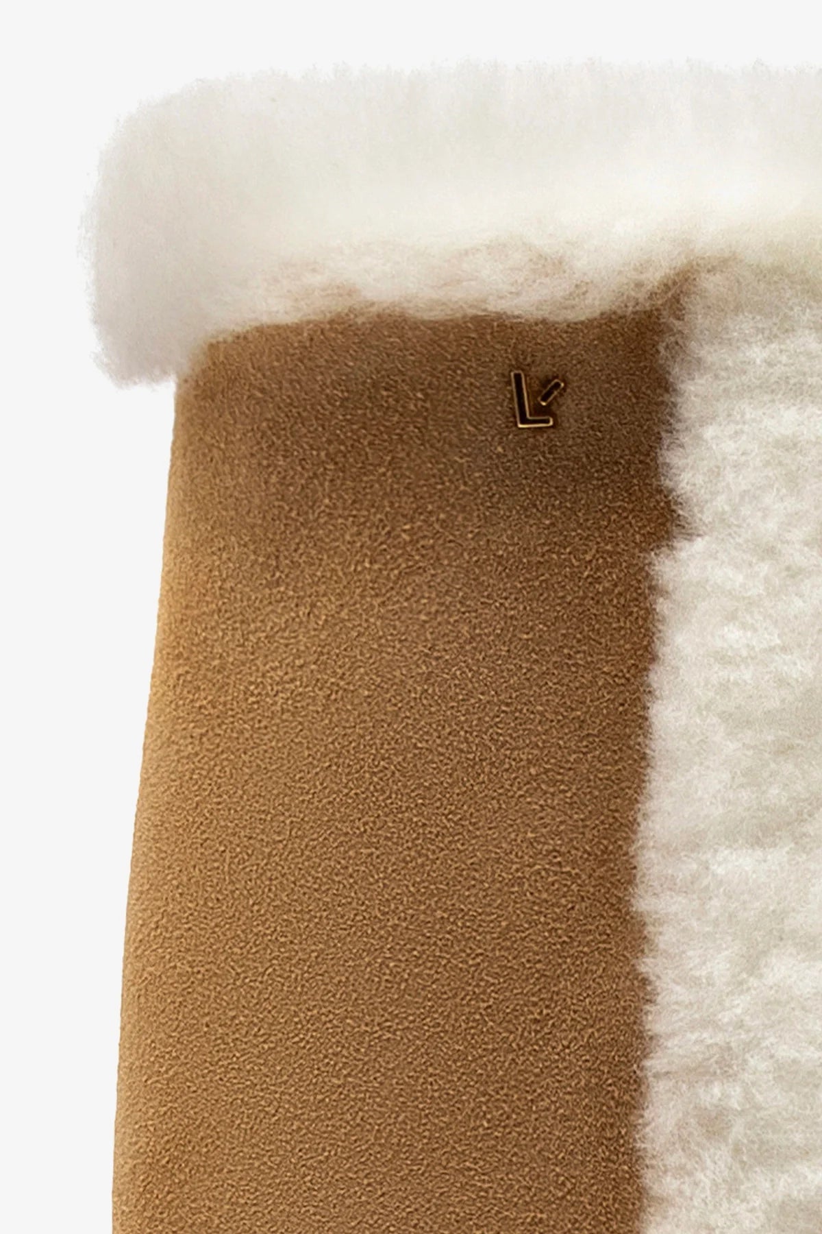 Cindy Hi Faux Fur Boots - Women's Peanut Suede & Natural Shearling Winter Boots for Cold Weather, Snow & Outdoor Activities