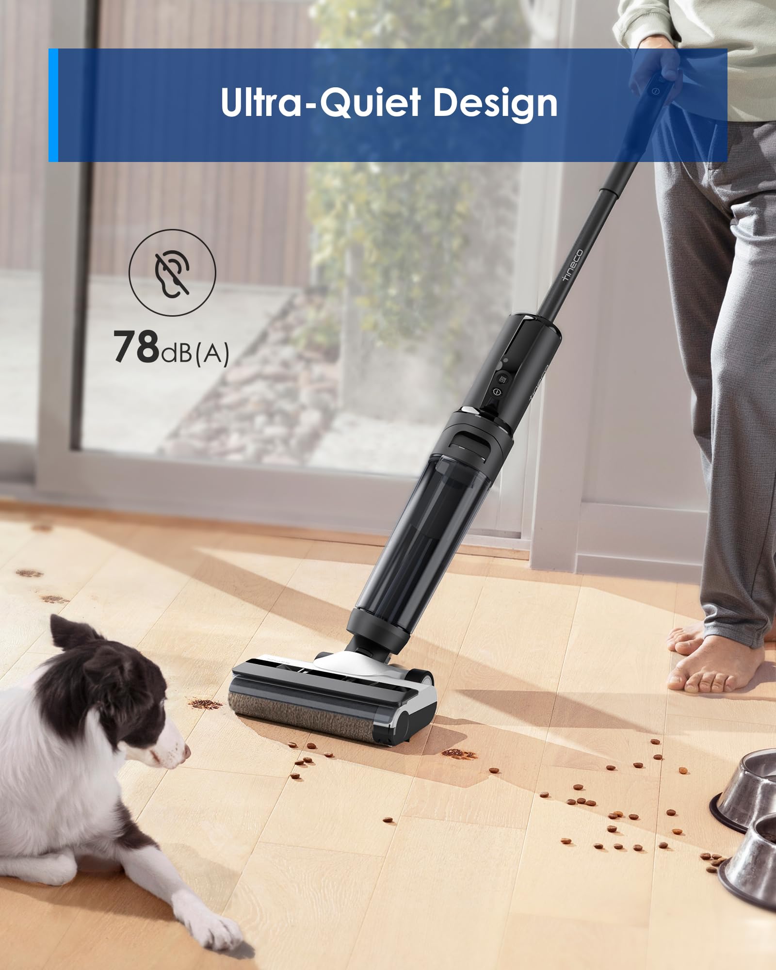 Tineco S5 Cordless Wet Dry Vacuum Cleaner & Mop - Lightweight for Multi-Surface Cleaning at Home