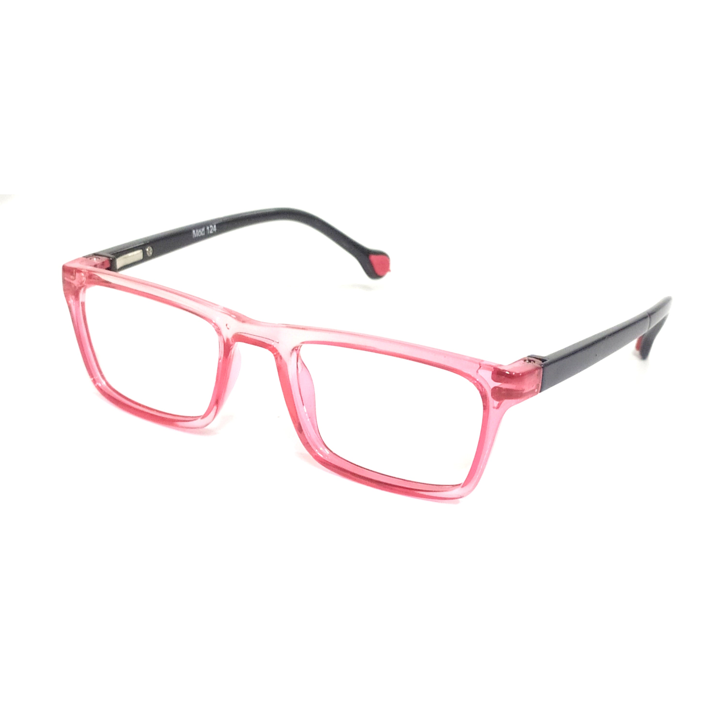 Transparent Red Front Kids Eyeglass Frames for 4-6 Year Olds - Perfect for School, Reading & Daily Wear