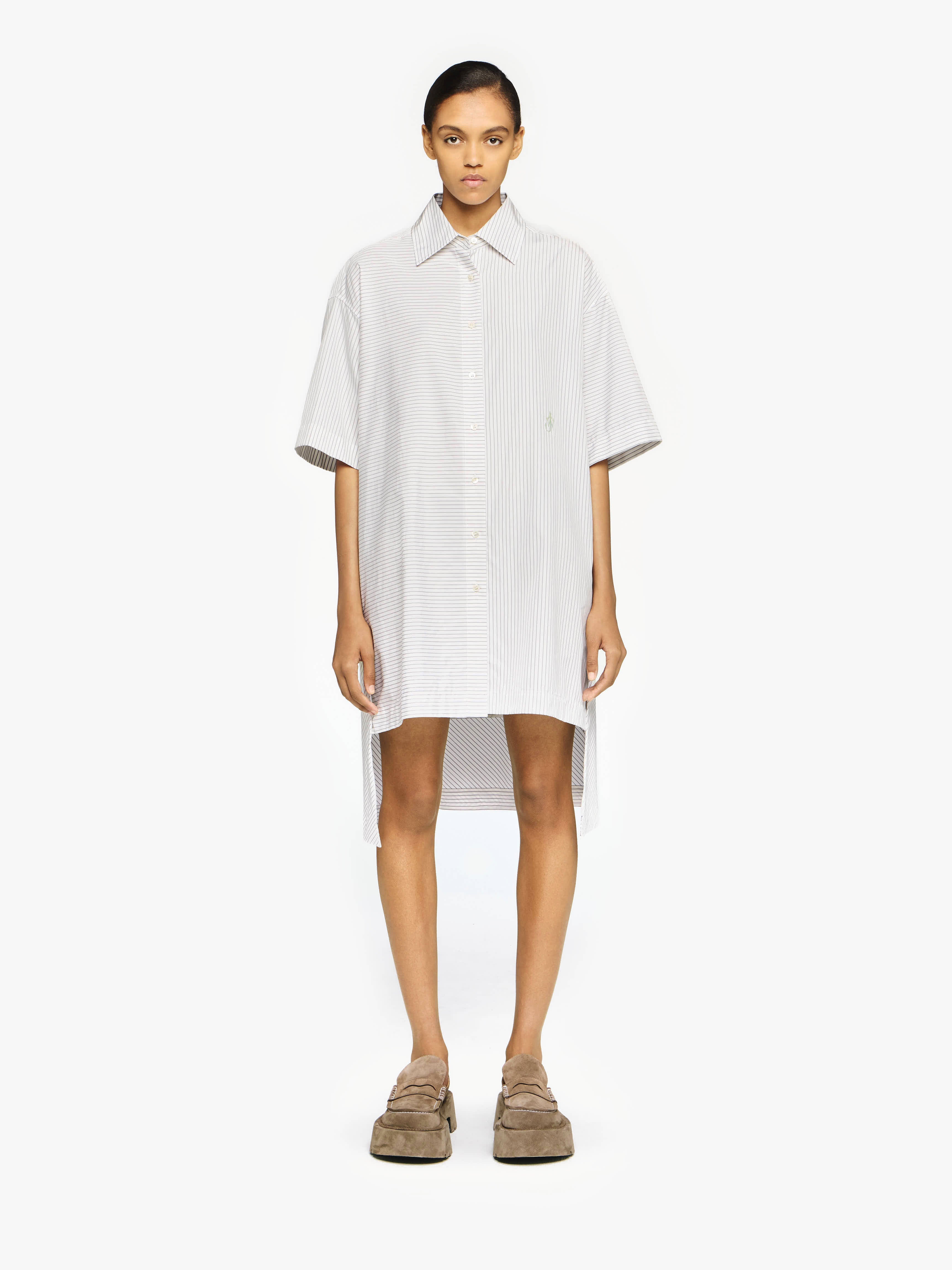 Stylish Stepped Hem Shirt Dress for Women - Trendy Casual & Office Wear - Perfect for Work, Dates & Everyday Outfits