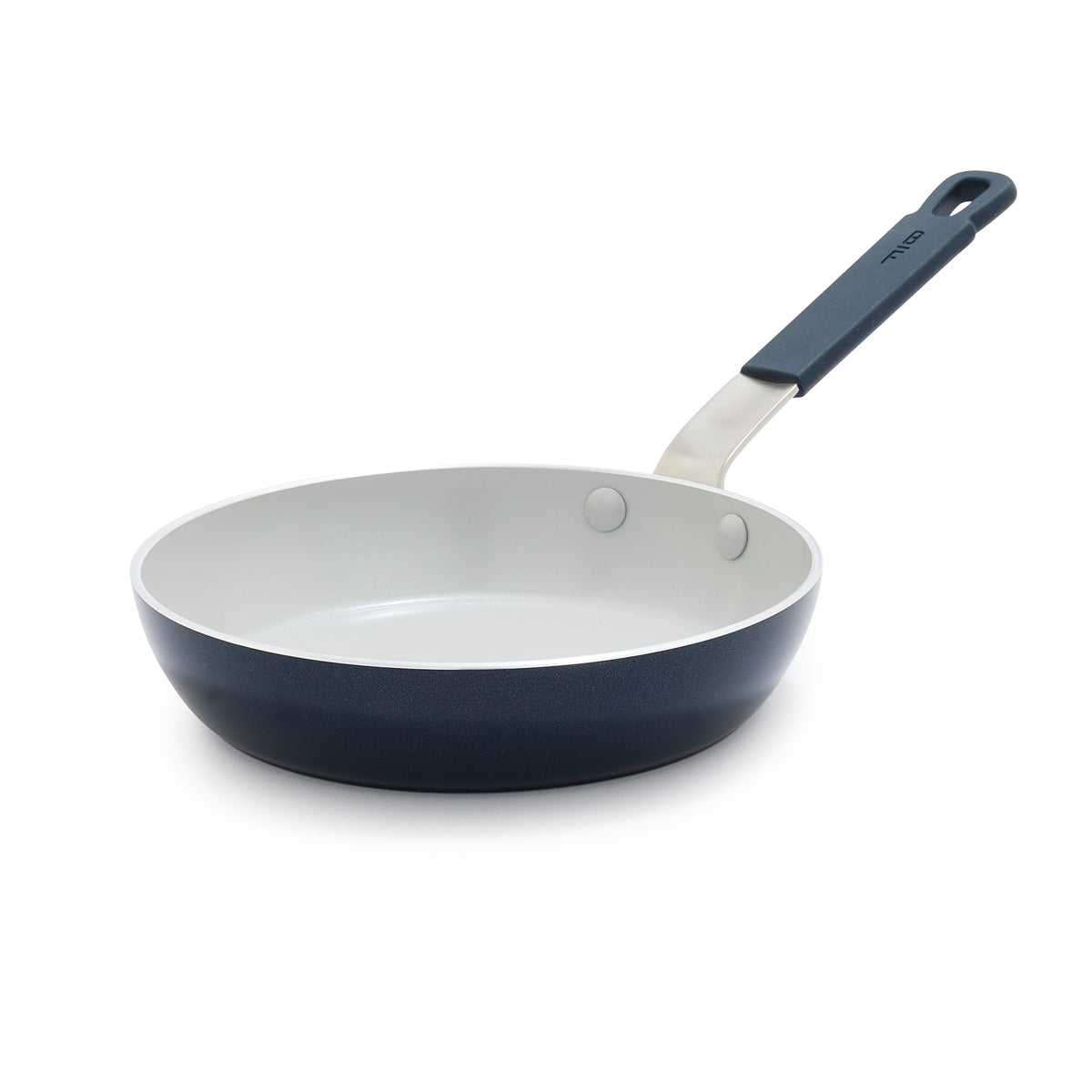Bobby Flay by GreenPan Professional Ceramic Nonstick 8-Inch Frypan Skillet - Oxford Blue Non-Toxic Cookware for Healthy Cooking | Perfect for Sautéing, Frying & Omelets