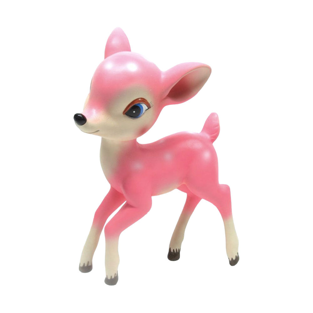12 Pink Retro Standing Deer Figurines - Vintage Home Decor for Christmas & Holiday Season | Perfect for Mantel, Tabletop & Gift Giving