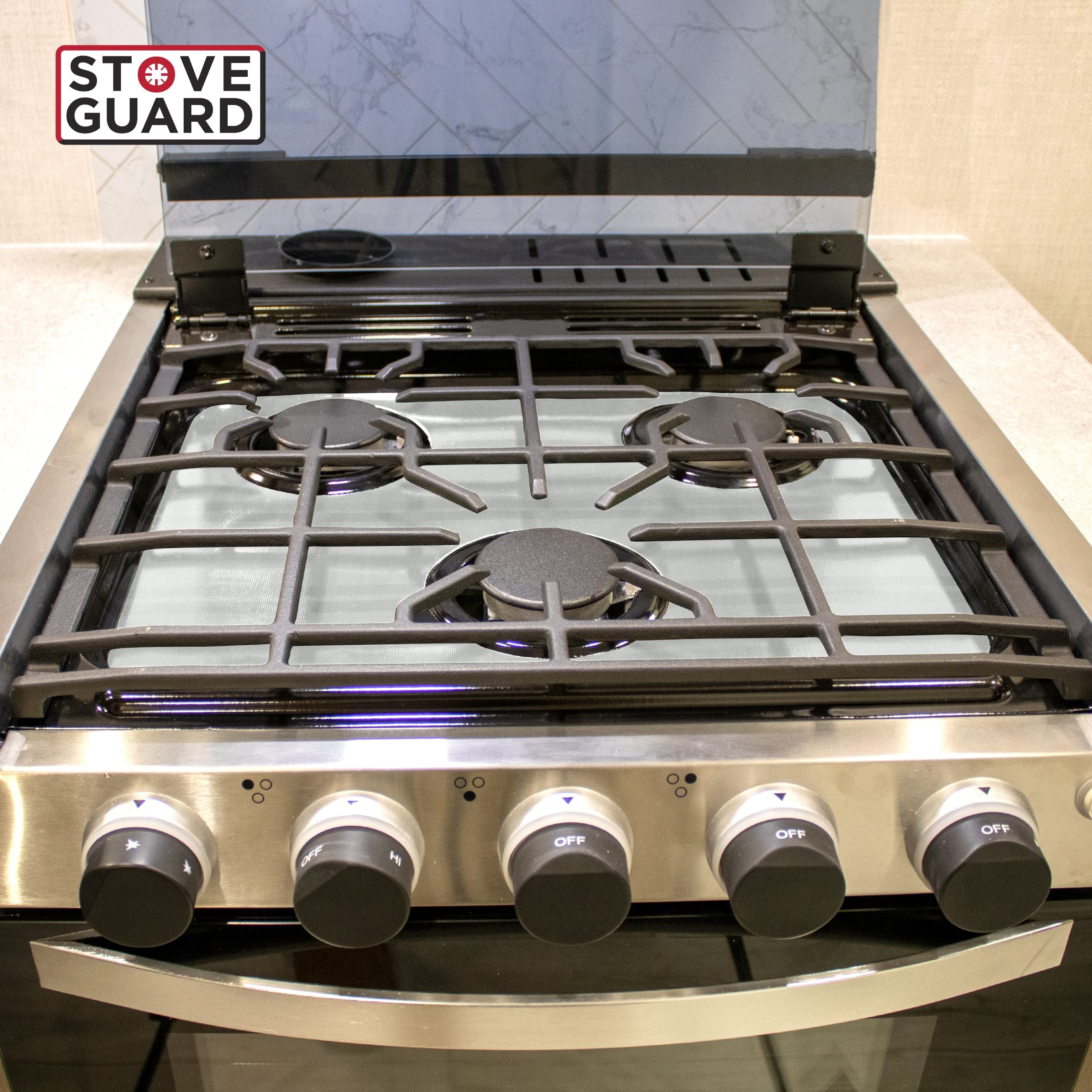 Premium StoveGuard USA-Made Heavy-Duty Stove Cover for Gas Range - 6x Thicker Custom Designed & Precision Cut Furrion RV Stove Top Protector - Perfect for RV Kitchens, Camping & Outdoor Cooking