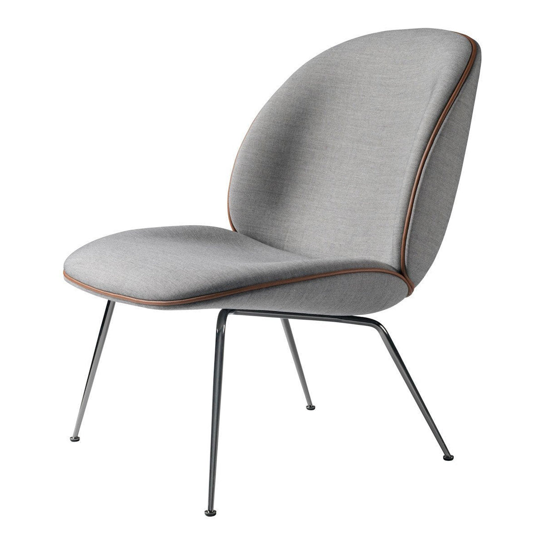 Modern Beetle Lounge Chair with Conic Base - Stylish Mid-Century Accent Chair for Living Room, Bedroom, or Office - Perfect for Relaxing & Reading
