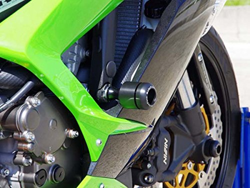 Kawasaki ZX-6R / ZX-6RR (636 2013) Baby Face Frame Slider - Motorcycle Crash Protection - Perfect for Track Days & Street Riding