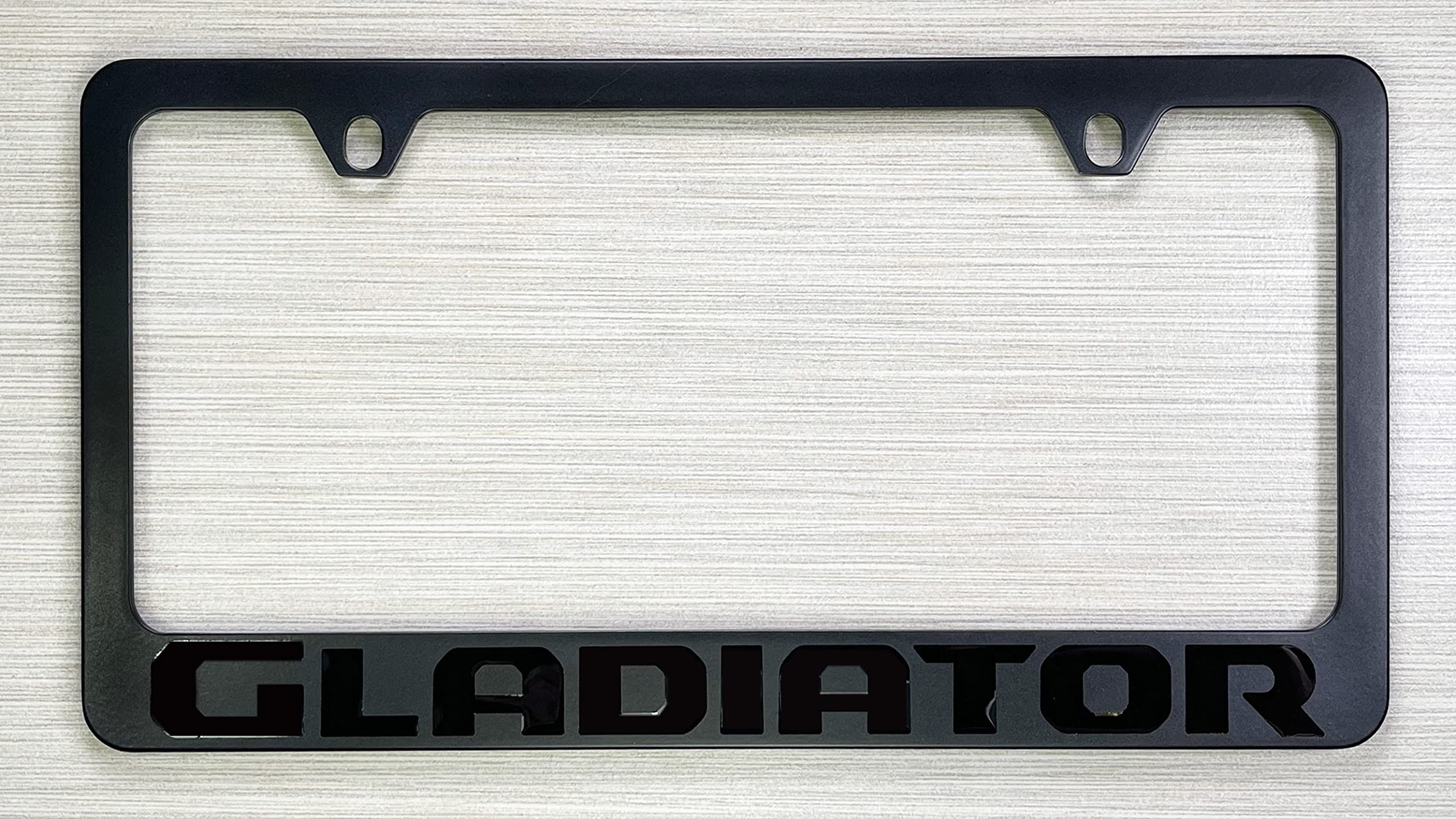 Custom JEEP Gladiator Engraved Metal License Plate Frame - Rustproof & Durable - Perfect for Off-Road Adventures & Truck Enthusiasts