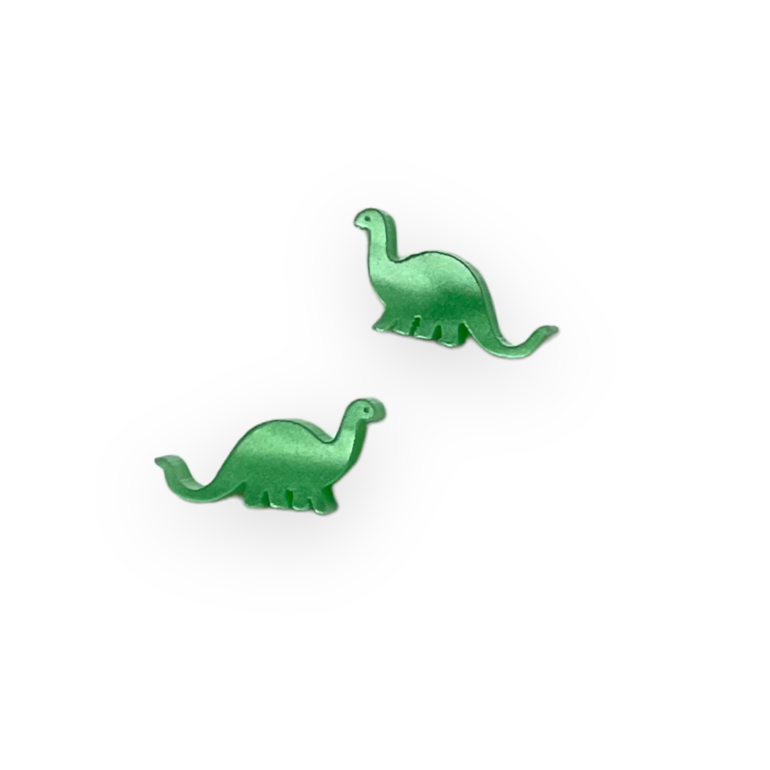 Elegant Pearl Green Brontosaurus Dinosaur Earrings for Women - Perfect for Casual Wear, Parties & Gifts