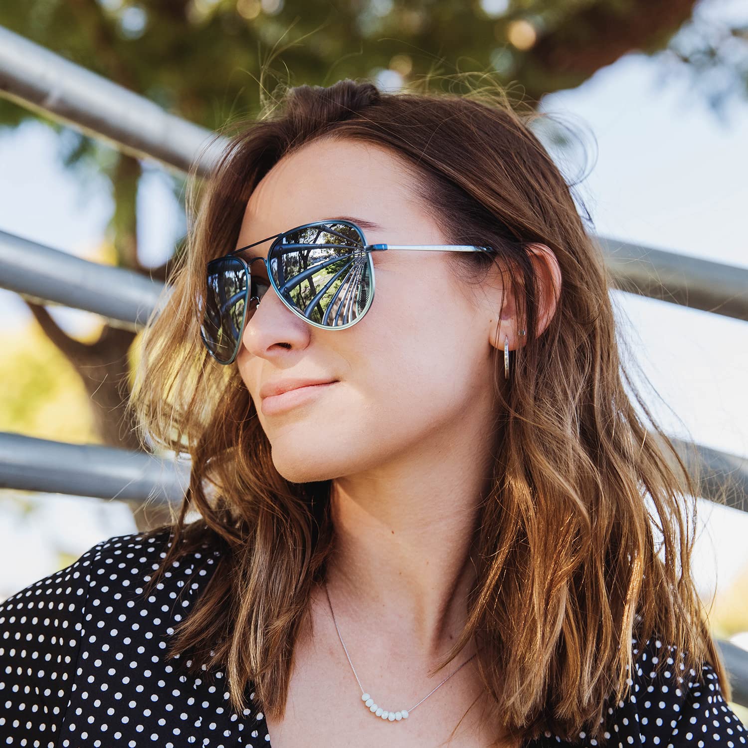 Blenders Eyewear A Series Aviator Polarized Sunglasses for Men & Women – 100% UV Protection – Stylish Outdoor & Driving Shades for Sun Protection